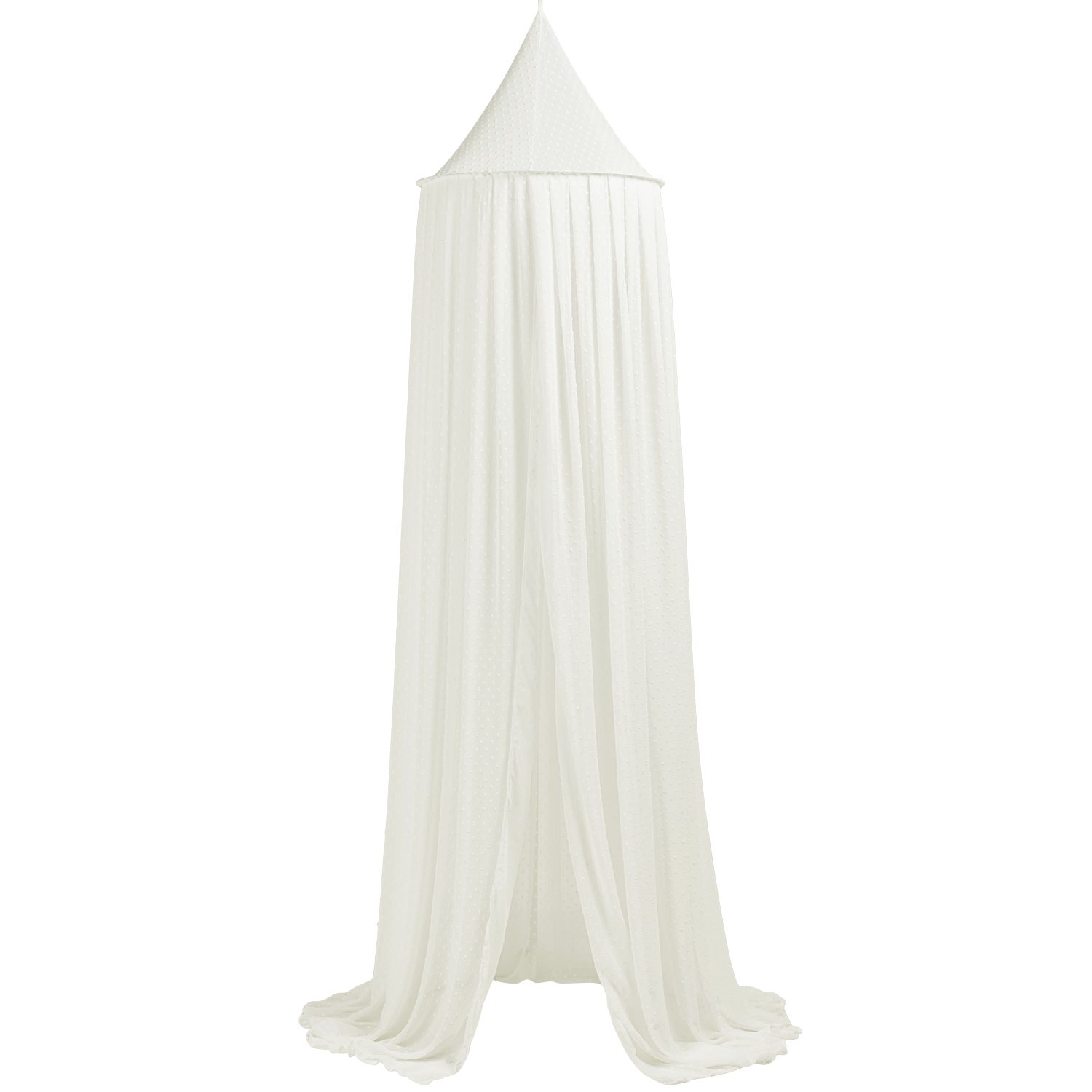 Meyco Baby Betthimmel Plume Offwhite (100% Polyester, 1-tlg), Klamboe (55x240cm) – Bild 2 von 5