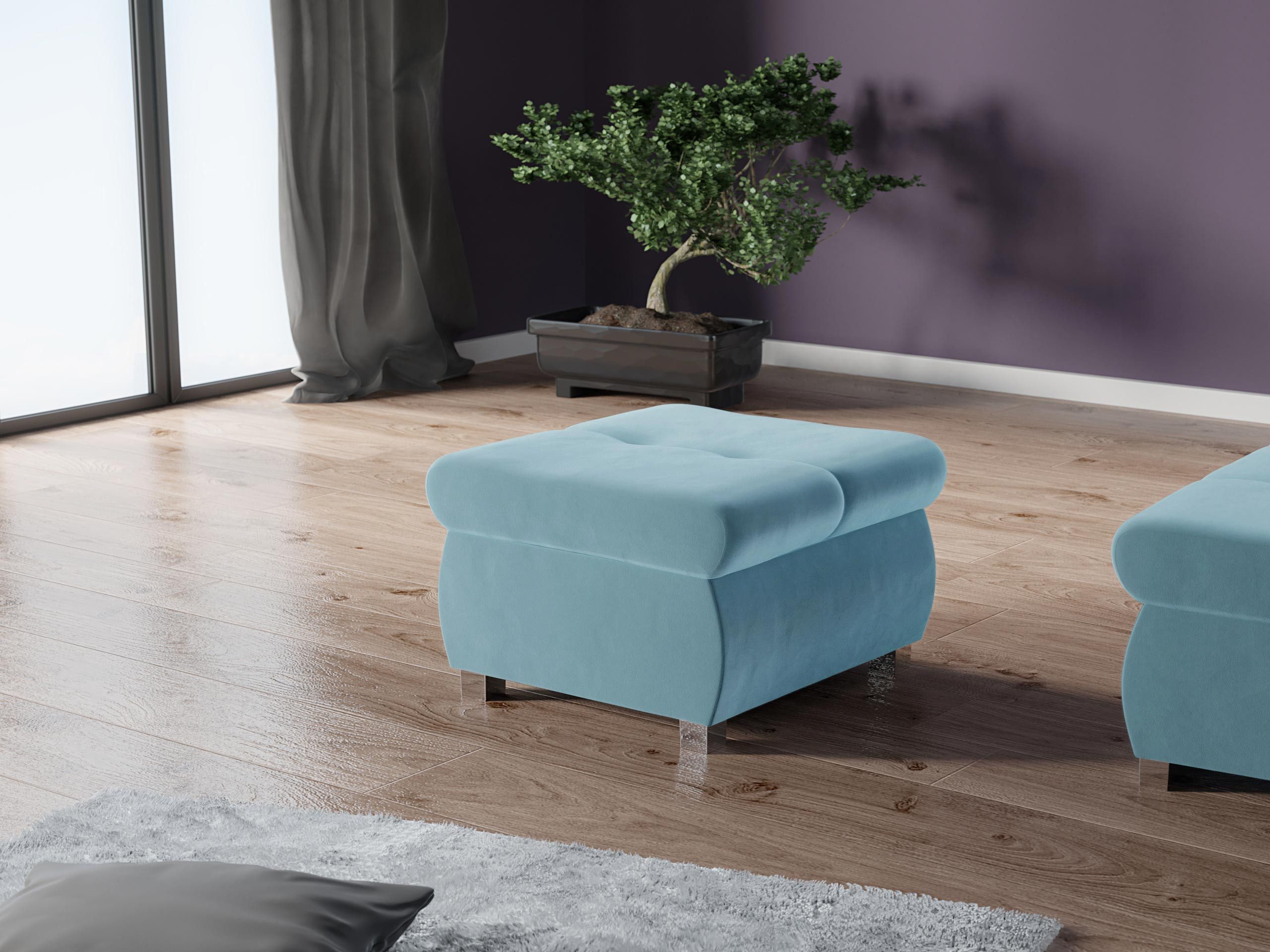 MIRJAN24 Polsterhocker Orkan Klein, Holzkonstruktion, 60x60x39 günstig online kaufen
