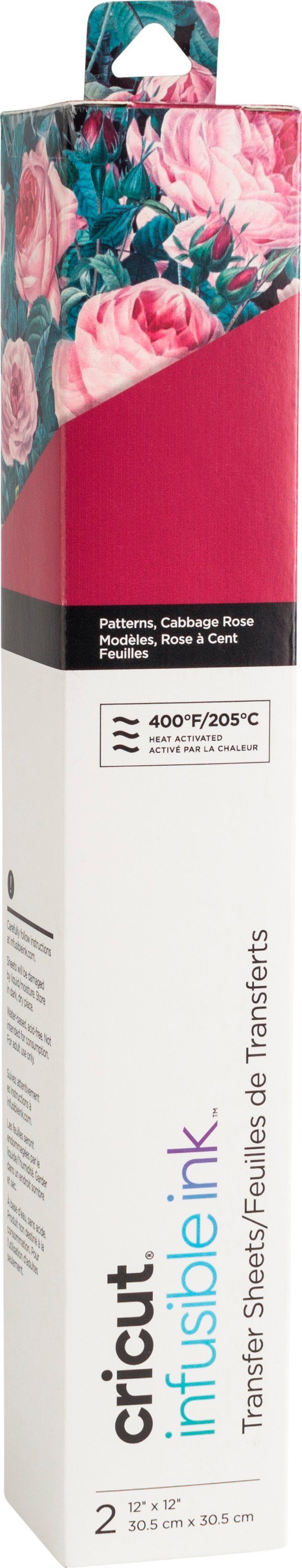 Cricut Dekorationsfolie Motiv Transferbogen Infusible Ink, 30,5 cm x 30,5 cm 2 Stück