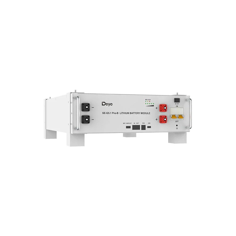 Deye Solaranlage DEYE SE-G5.1Pro-B 5,12 kWh - Flexibles Batteriemodul auf LiFePO4-Basis, (1-St)