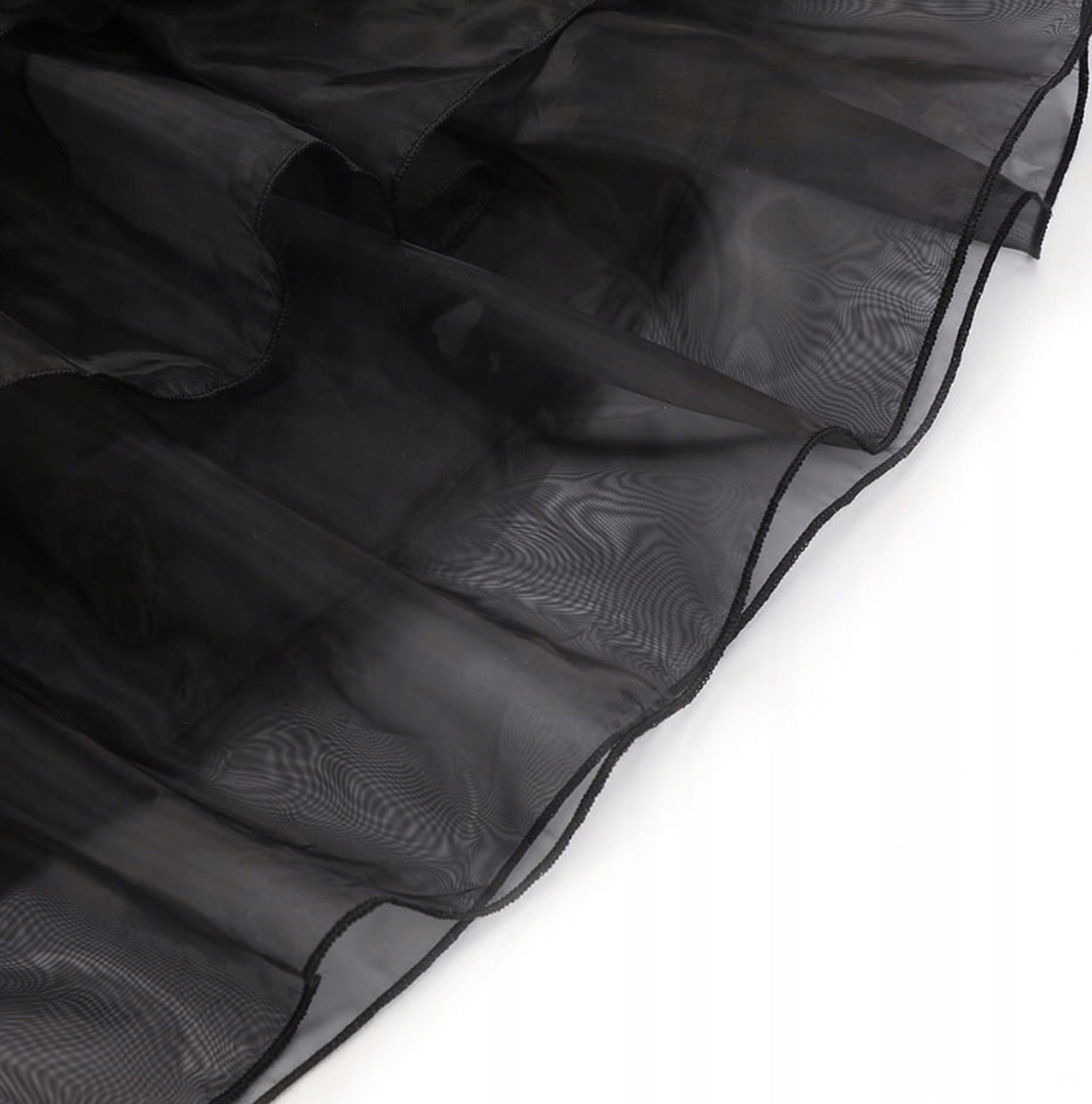 Festivalartikel Kostüm Wednesday Addams Kostüm Verkleidung Girl Schwarz Black Kleid + Perücke