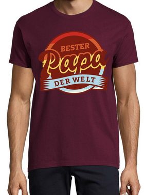 Youth Designz T-Shirt Bester Papa Der Welt Herren T-Shirt mit Trendigem Frontdruck