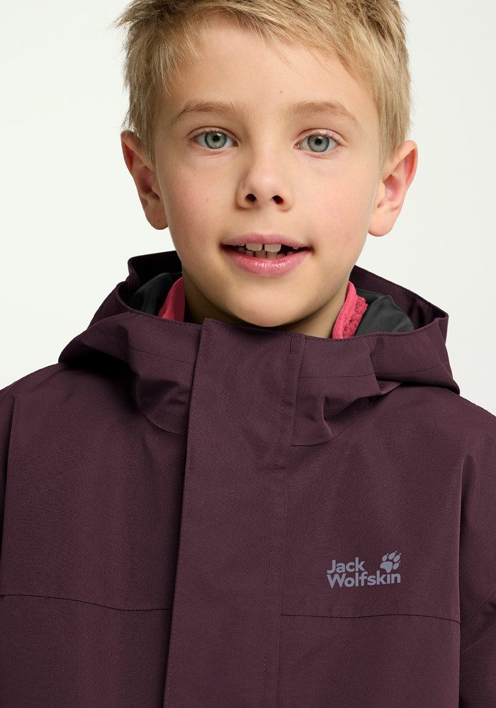 Jack Wolfskin 3-in-1-Funktionsjacke 3IN1 CANVEY KIDS 3-in-1 Kinderjacke, warm, wasserdicht