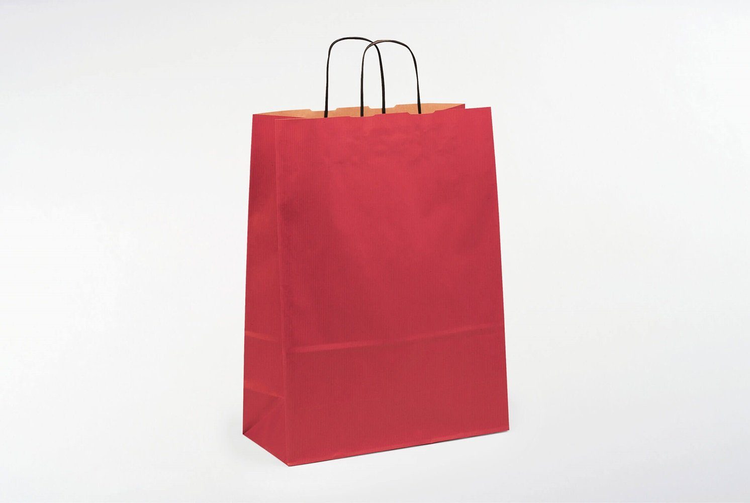 VP Einkaufsbeutel 50 Papiertaschen VP toptwist® 19x8x21cm - rot