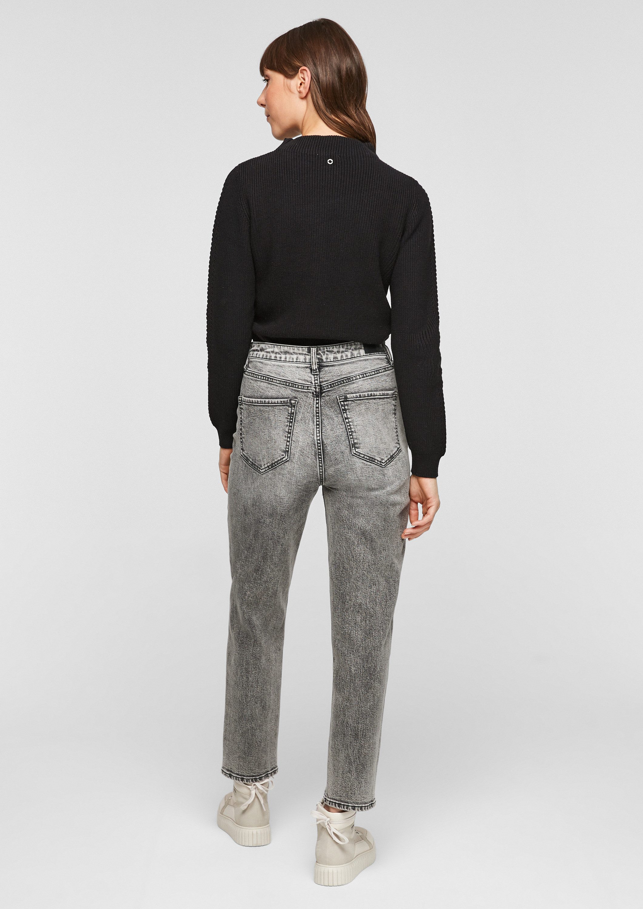 s.Oliver Longpullover Strickpullover Strickpulli mit Stehkragen