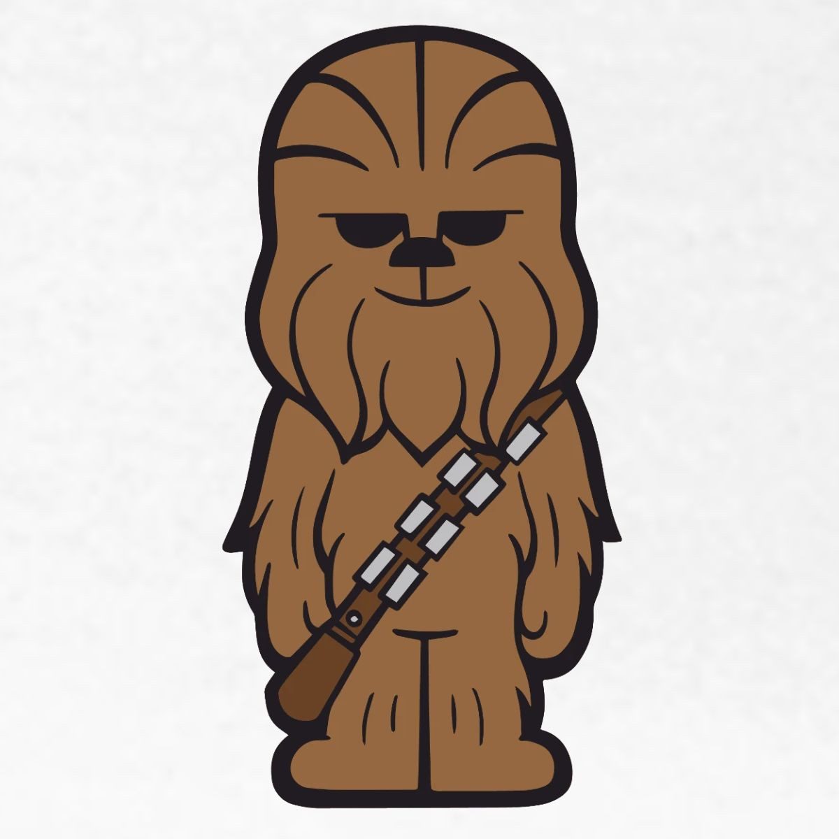 Spreadshirt T-Shirt Star Wars Chewbacca Chestprint Frauen T-Shirt (1-tlg) Slim Fit, fällt klein aus
