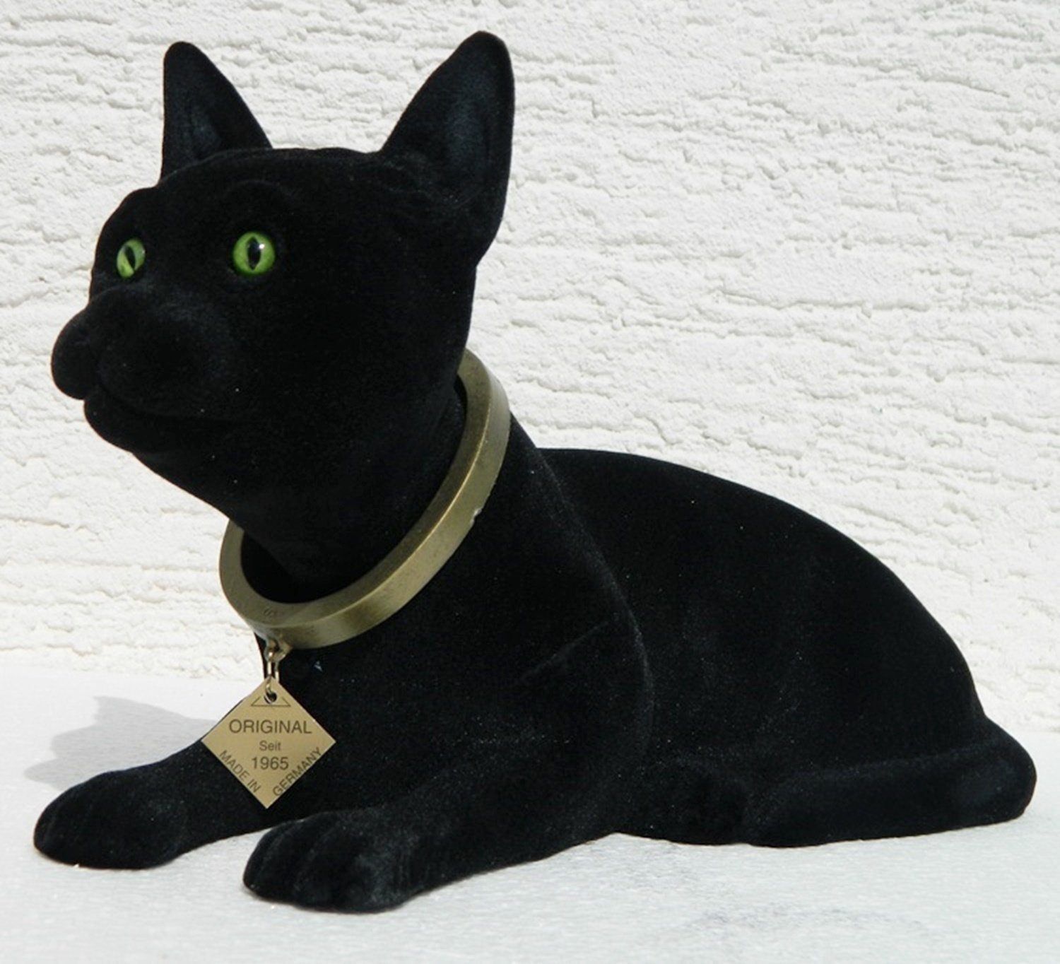 Rakso Oskar Schneider GmbH Dekofigur Katze Wackelfigur Höhe 17 cm groß schwarz Dekofigur mit Wackelkopf