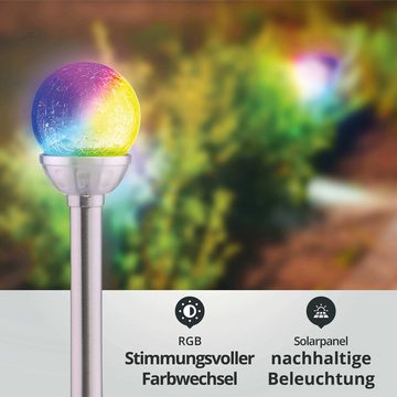 LED Universum LED Solarleuchte 0,08W, rgb, 80x80mm, solarbetrieben, mehrfarbig, RGB