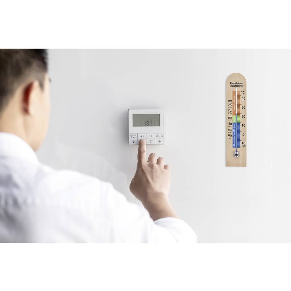 Hygrometer mit Buchenholz TFA zum Energiesparen, Tipps Dostmann aus