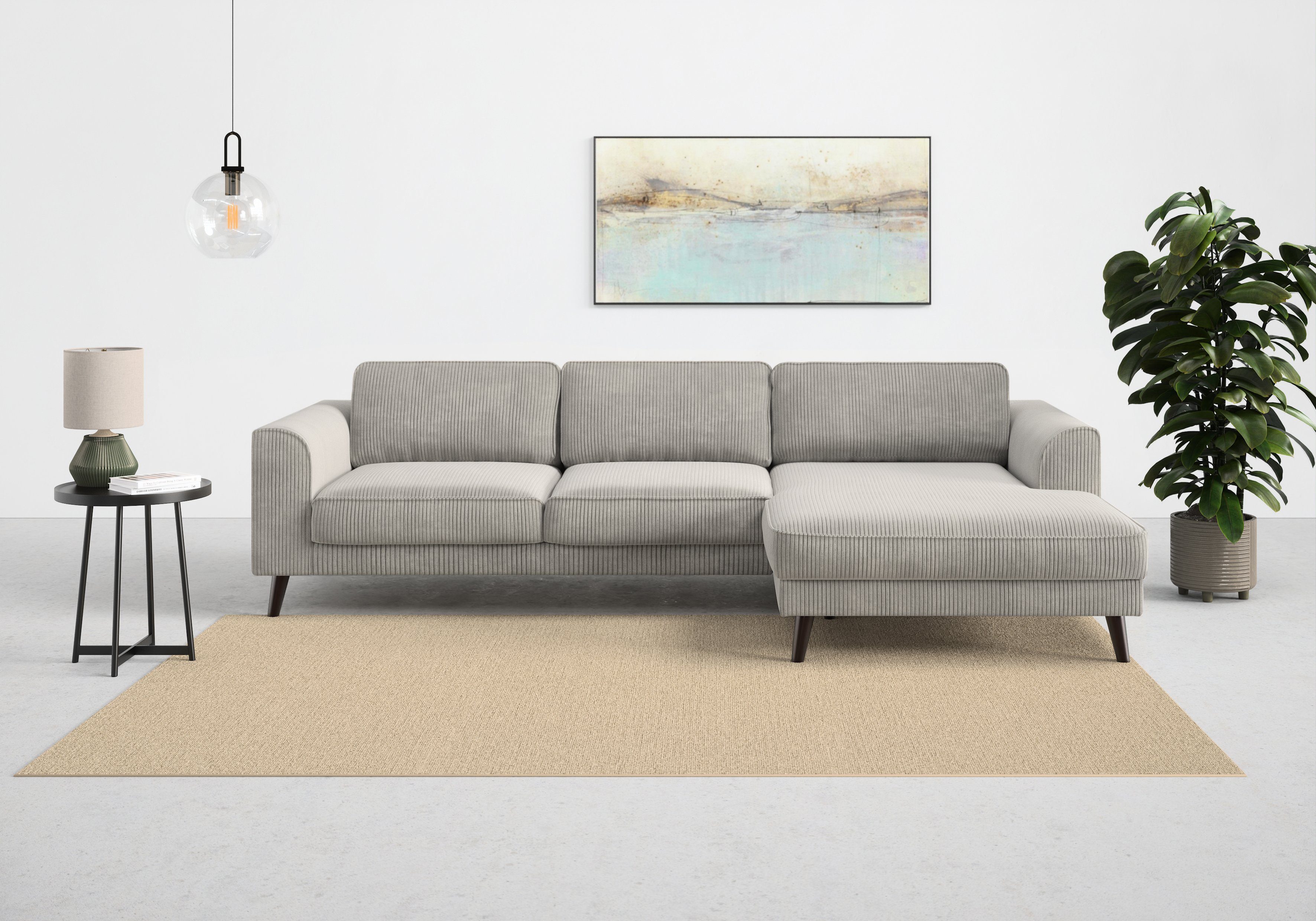 TRENDMANUFAKTUR Ecksofa "Lumber Jack, elegantes Designsofa, zeitlos modern, günstig online kaufen