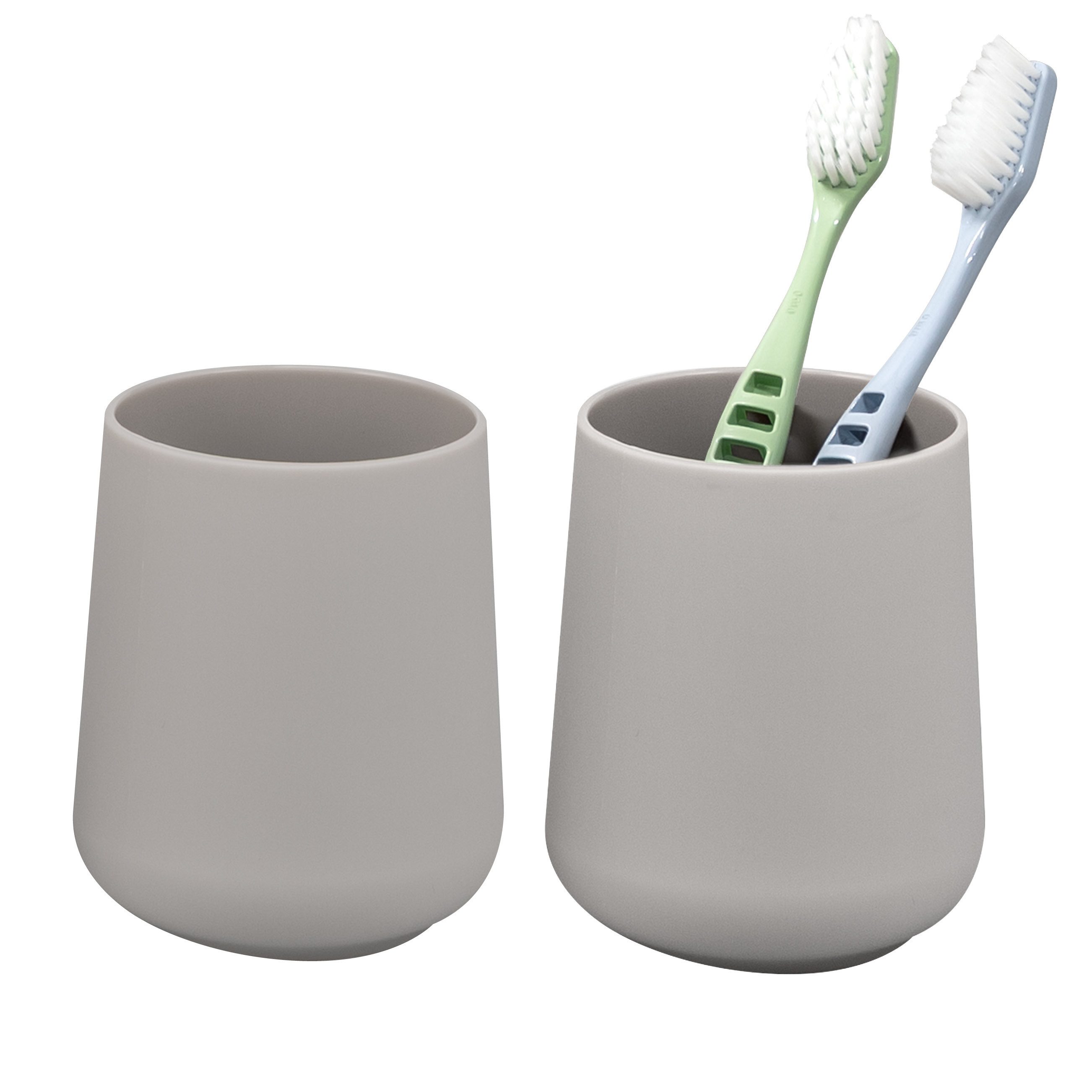eluno Zahnputzbecher TESERO 2tlg. Soft-Touch, (2-St)