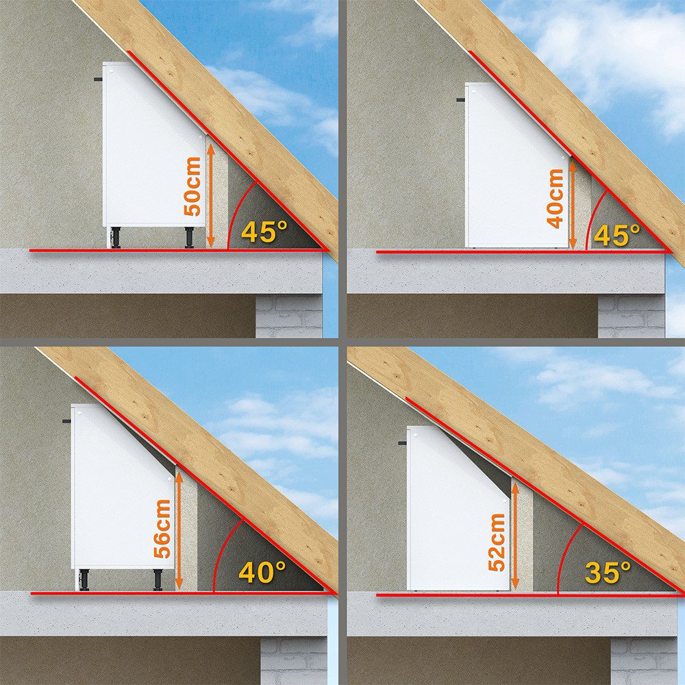 Vicco Unterschrank R-Line, Sonoma/Anthrazit, 210 cm 5er Set (5-St)