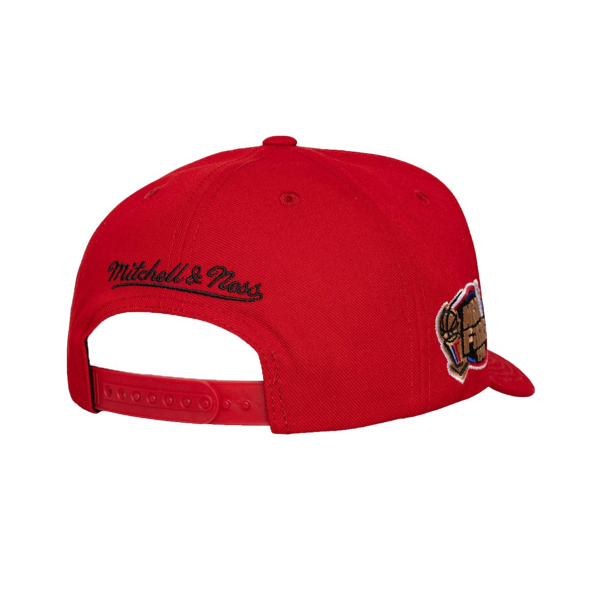 Mitchell & Ness Snapback Cap NBA Chicago Bulls red (kein Set) leicht gebogene Schirm