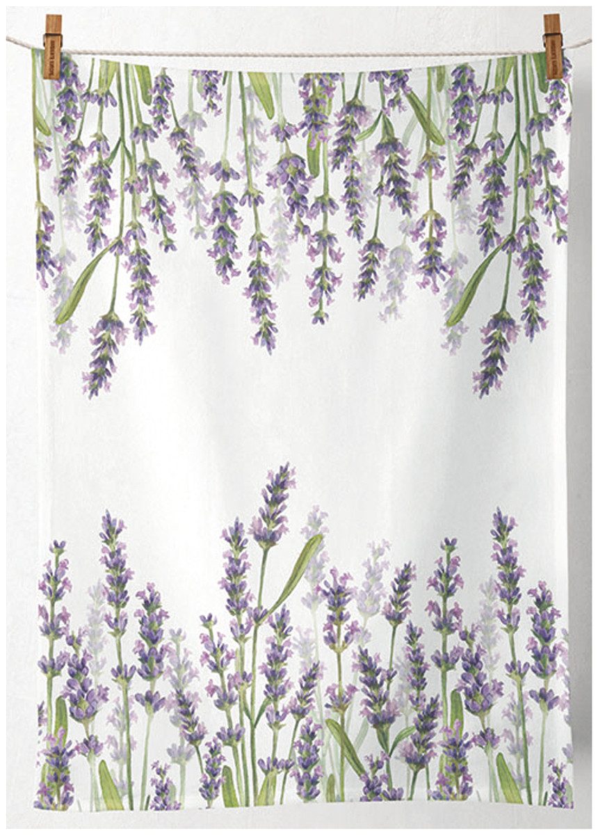Ambiente® Geschirrtuch Lavender shades, (1-tlg., 1-teilig), Полотенца для посуды ca.50x70cm Baumwolle
