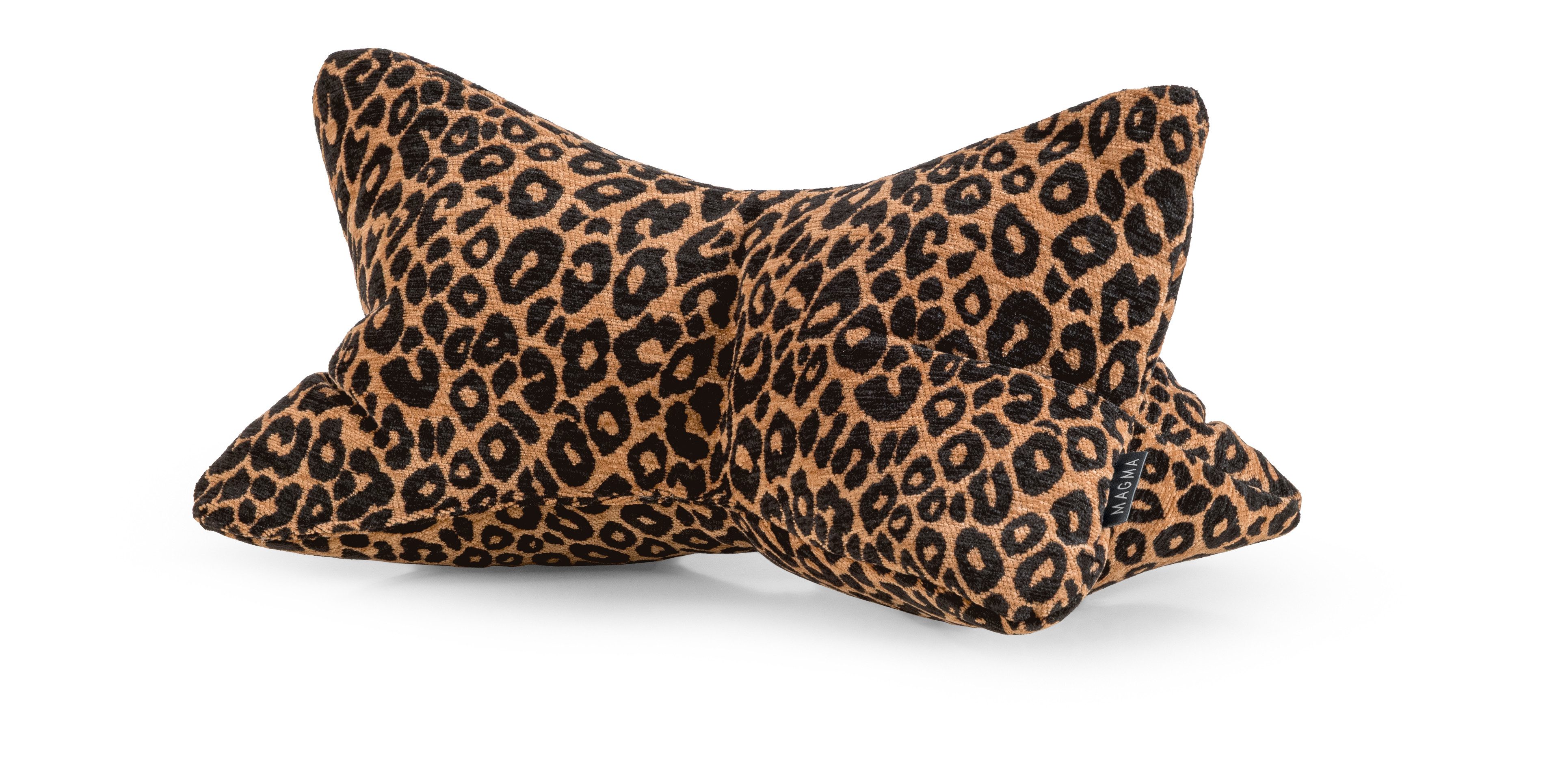 Magma Heimtex Dekokissen Leseknochen BAO ca. 42x22x22 cm, Leopardenmuster Fellimitat