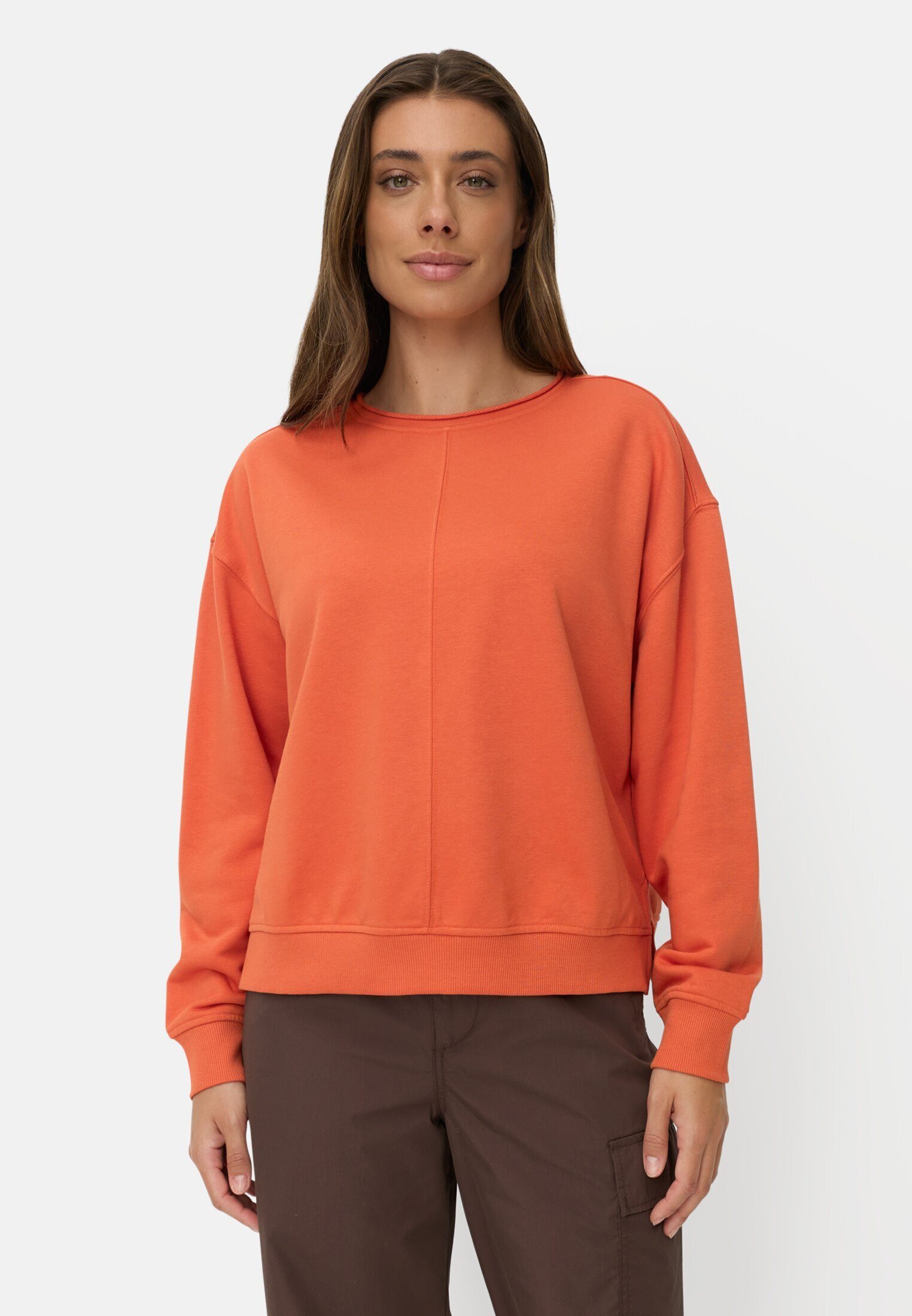 camel active Sweatshirt aus Baumwollgemisch Langarm