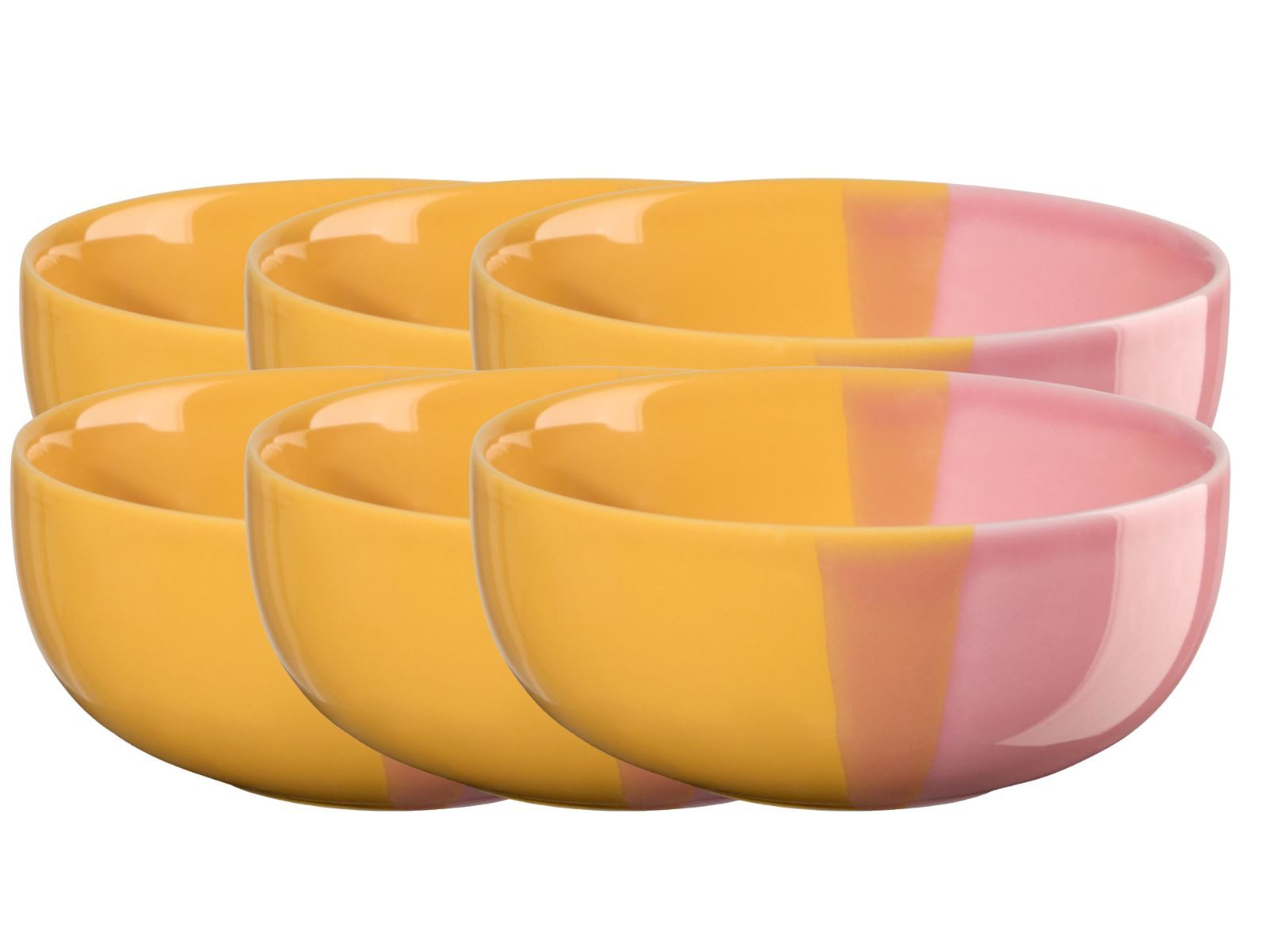 ASA SELECTION Schale joy Schale passion fruit smoothie 11cm Set6, Porzellan, (Schüsseln & Schalen)