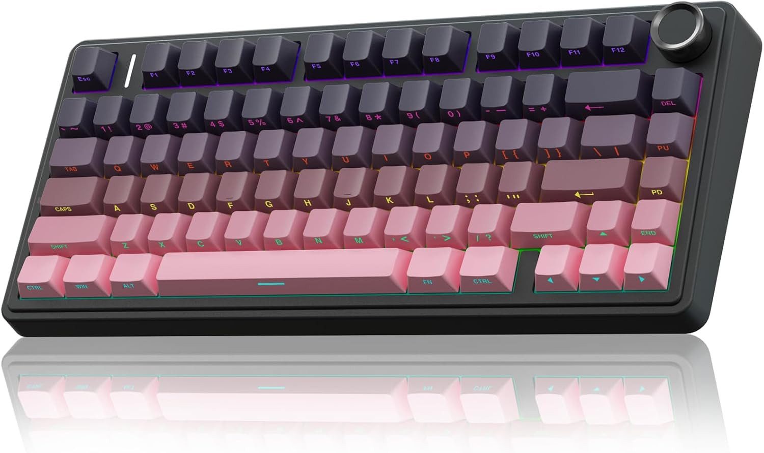 nsihing AULA F75 Mechanische Tastatur, 75%, Hot Swap, Knopf, RGB Gaming-Tastatur
