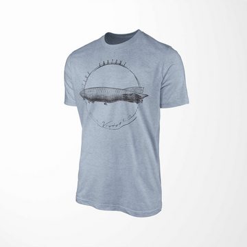Sinus Art T-Shirt Vintage Herren T-Shirt Zeppelin