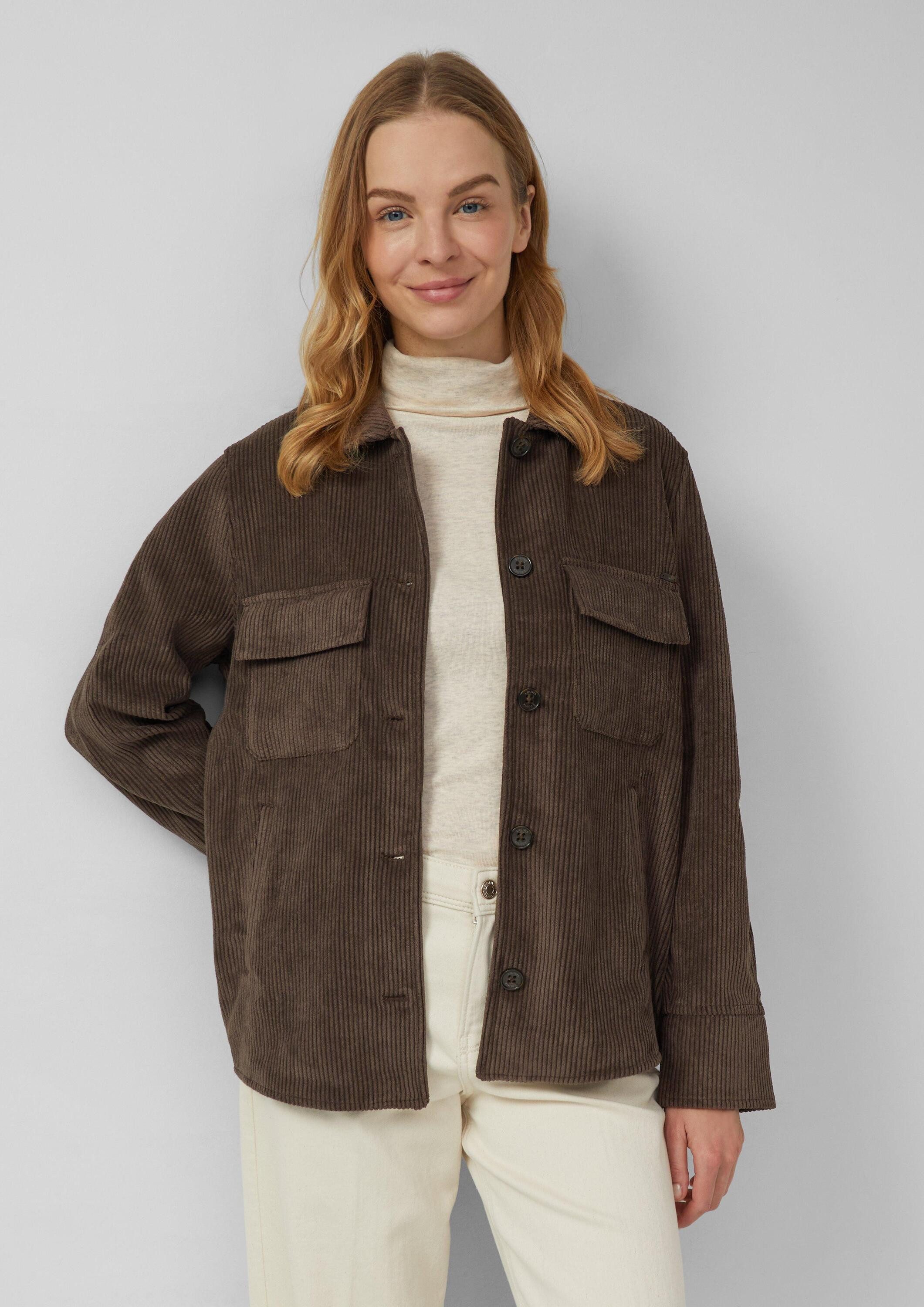 s.Oliver Hemdjacke Indoor-Blazer Overshirt aus Cord günstig online kaufen