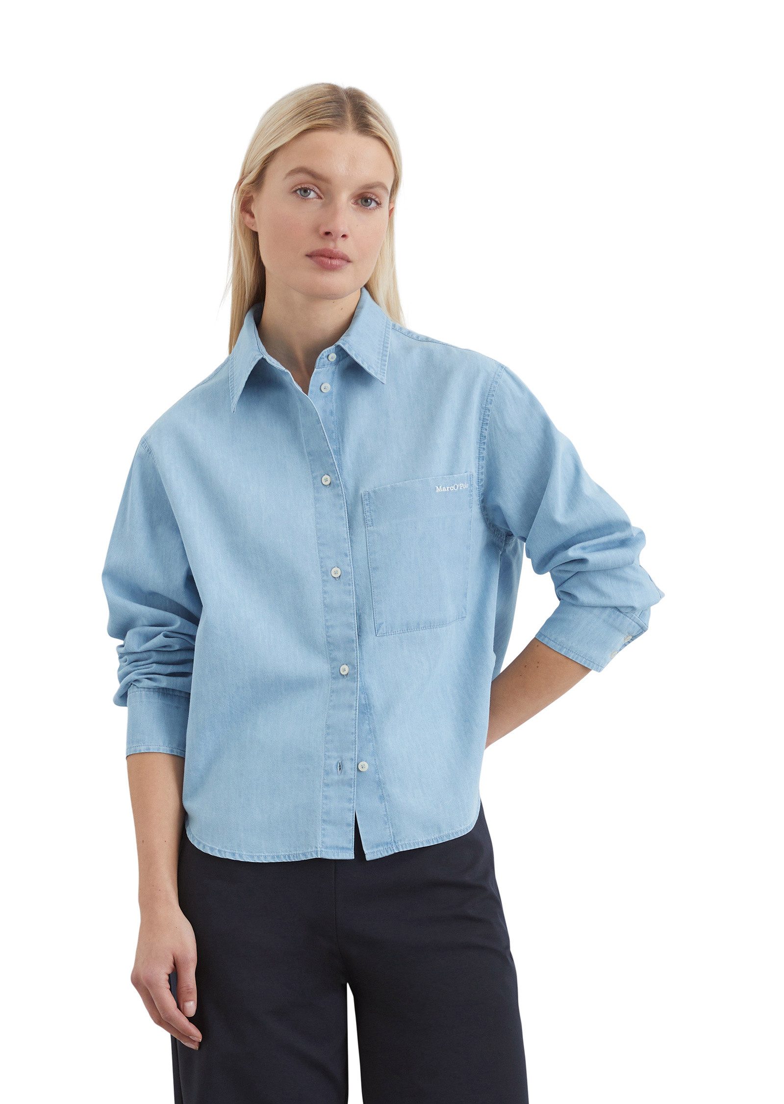 Langarmbluse mit TENCEL™ Lyocell
