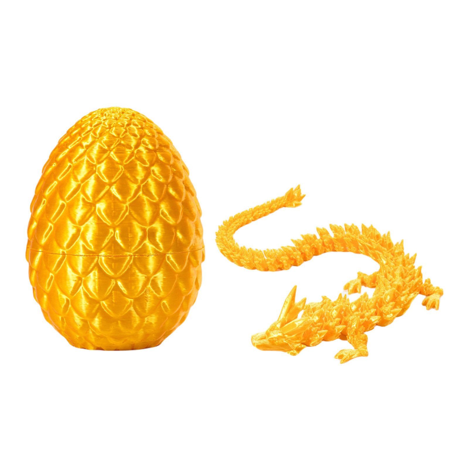 Jumpeak Tierfigur 3d drache,3d tiere,tiere figuren,Kinderspielzeug,ostern deko (ostergeschenke kinder, 22 cm Drache + 8,5 cm Drachenei), Mehrere Farben,künstlerische Kreationen,dekoration wohnzimmer