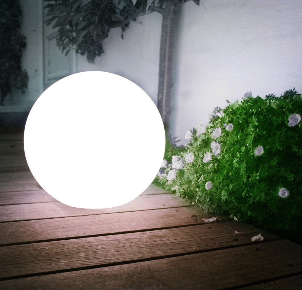 GreenBlue Gartenstrahler GB121, LED integriert, Erdspieß Höhe inkl. fest Solarbetrieb 3-fach Tageslichtweiß, Dämmerungssensor, verstellbarer mit mit