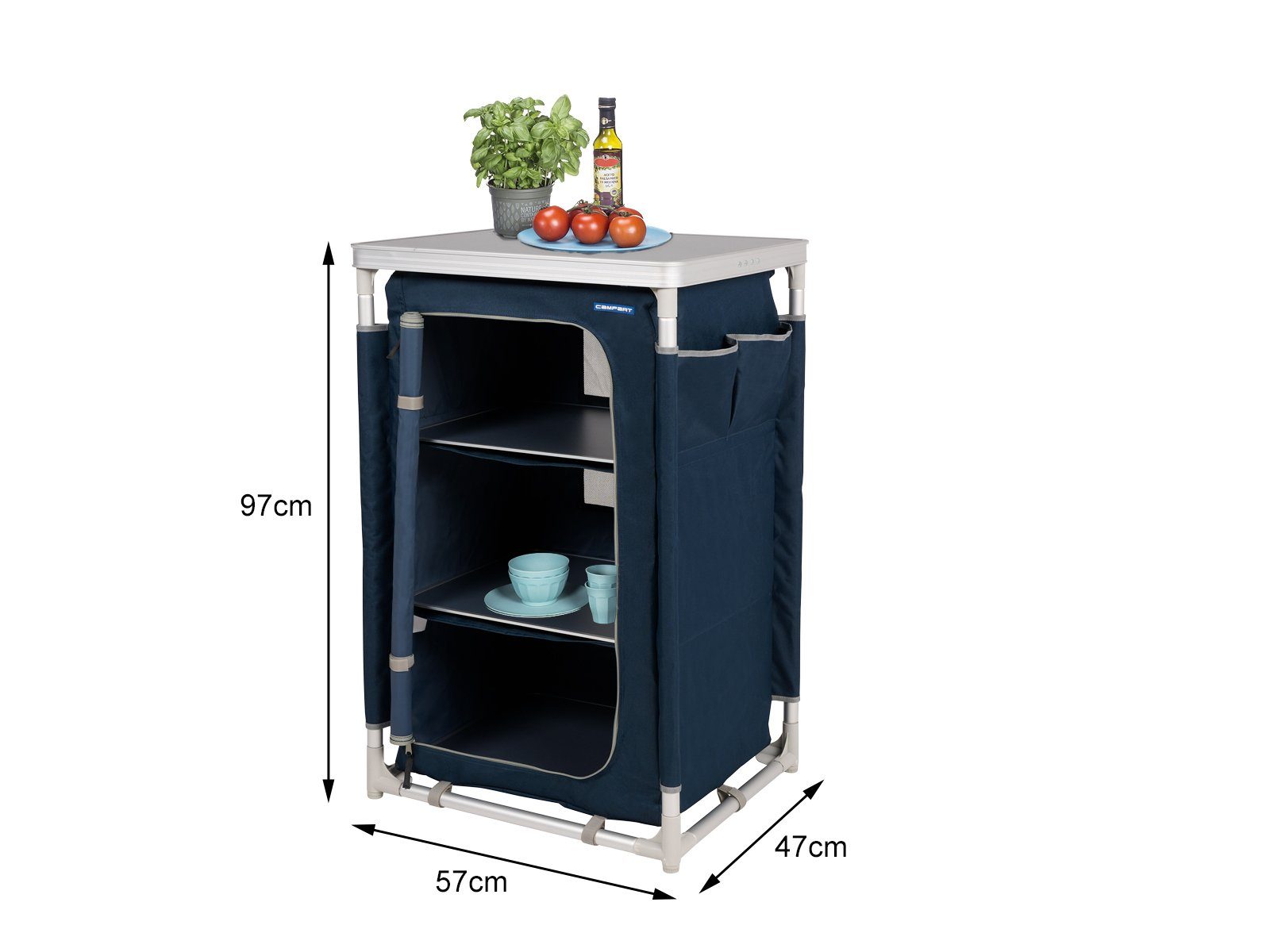 Campart Stoffschrank Faltschrank kleiner schmaler Outdoor-Schrank günstig online kaufen