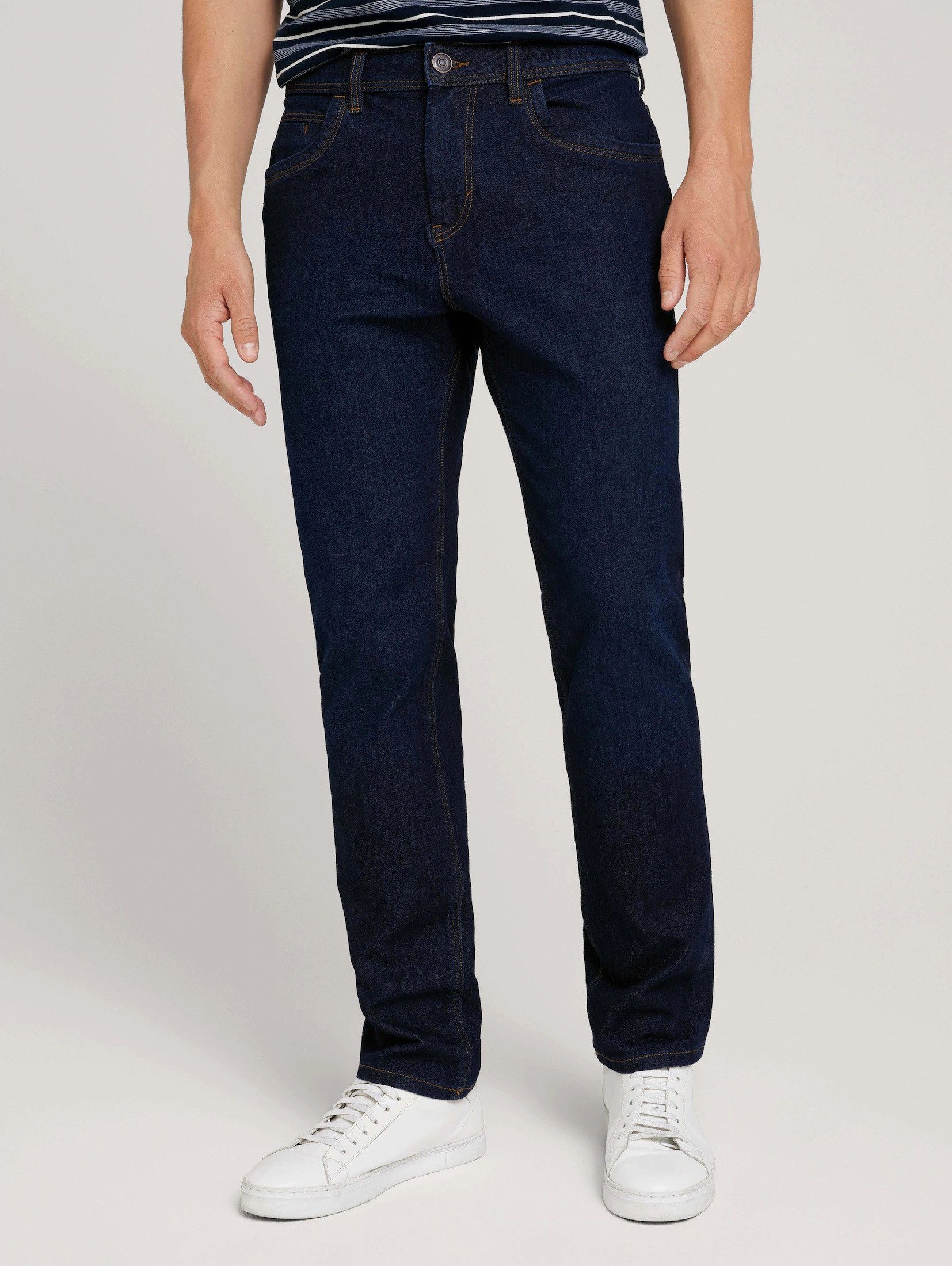 TOM TAILOR Slim-fit-Jeans Regular Slim Fit Jeans Basic Stretch Raw JOSH JOSH REGULAR SLIM FIT