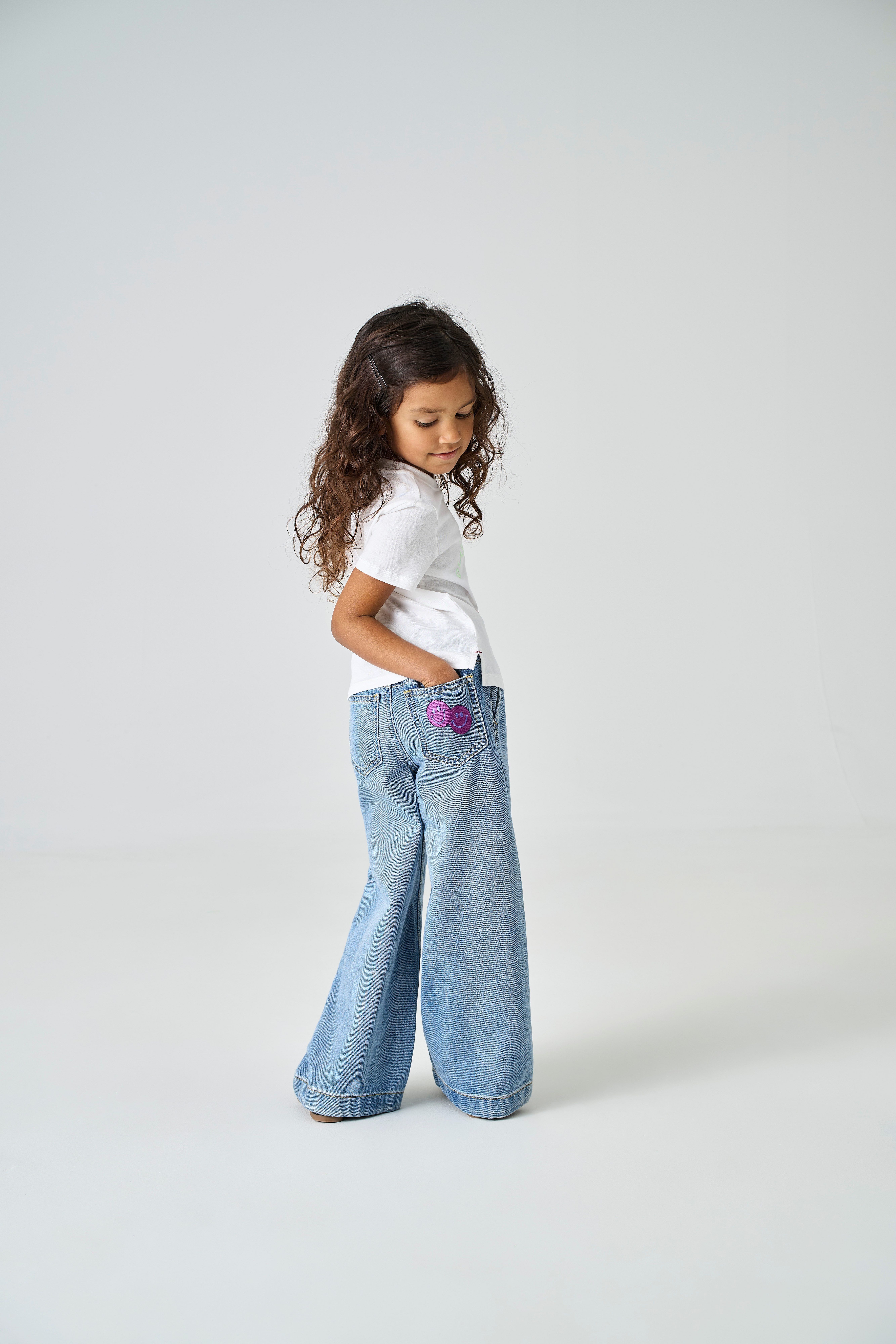 KIDS ONLY Weite Jeans KMGCOMET SMILEY WIDE DNM NOOS