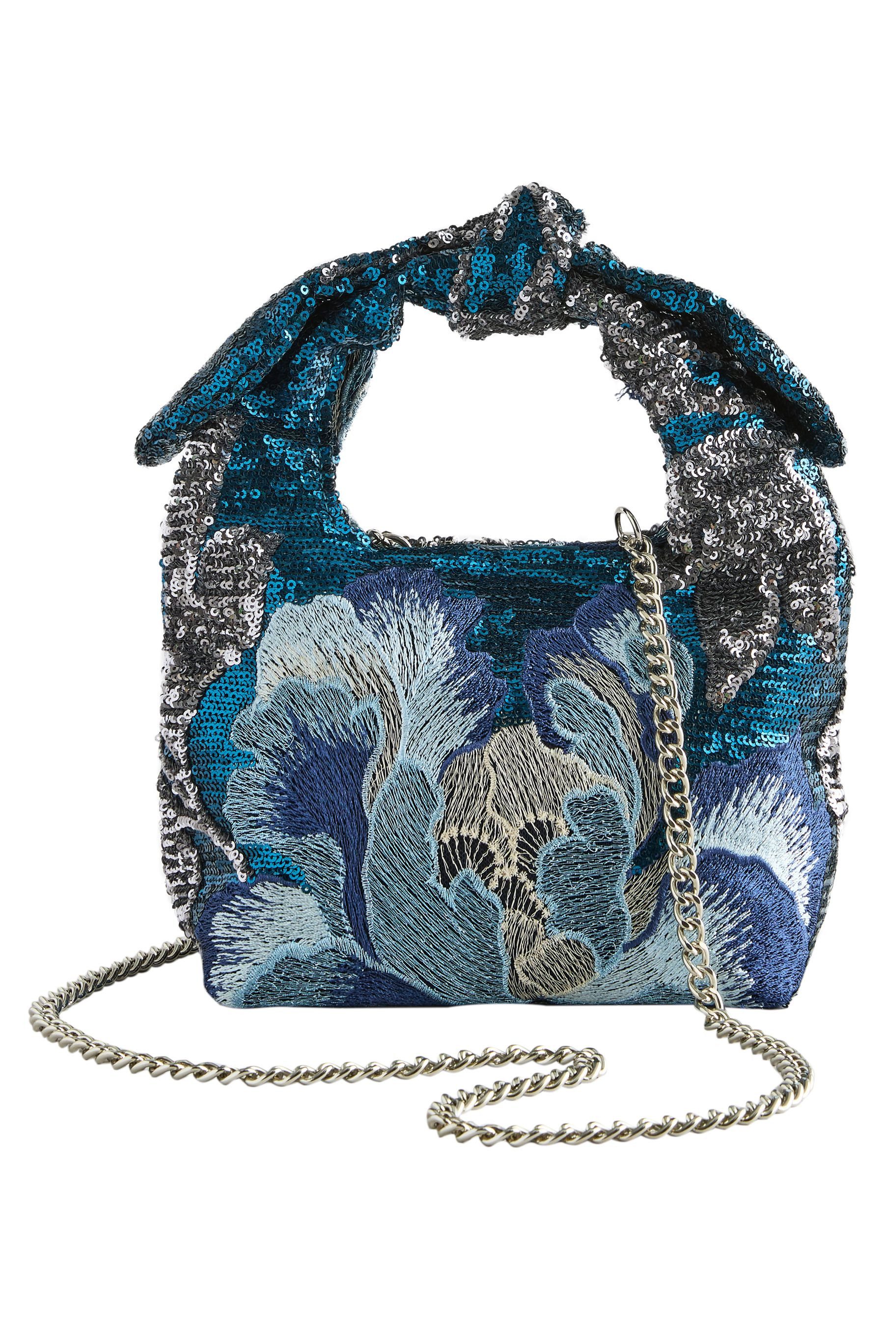 Next Clutch Verzierte Handtasche mit Paillettenbesatz (1-tlg)