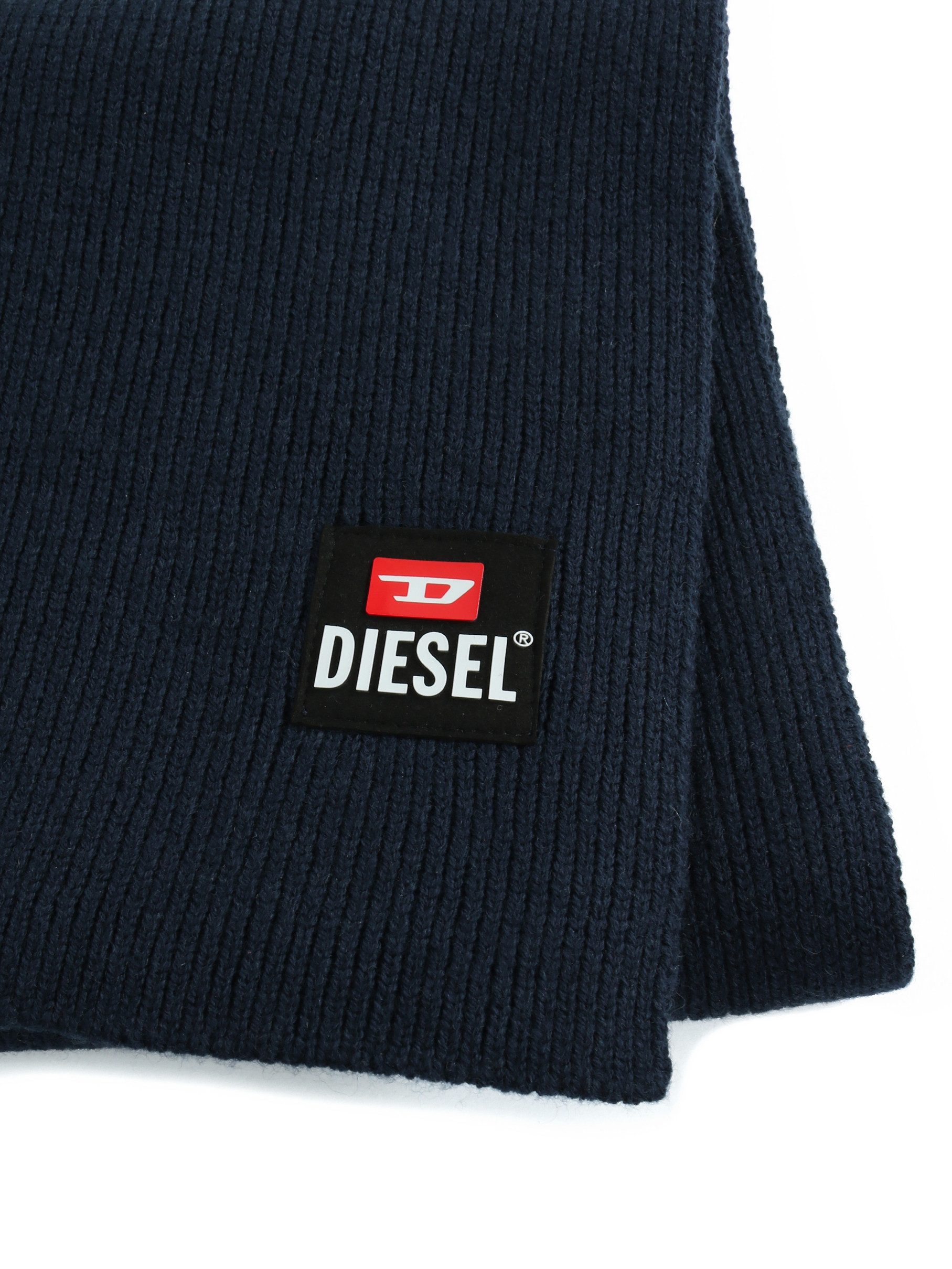 Diesel Wollschal K-CODER-PATCH, Weicher Unisex Winterschal, Strickschal, 165 x 25 cm