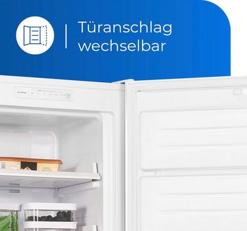 exquisit Gefrierschrank GS271-NF-H-040D weiss, 170,5 cm hoch, 54 cm breit, 204 Liter Nutzinhalt, NoFrost, Schnellgefrieren