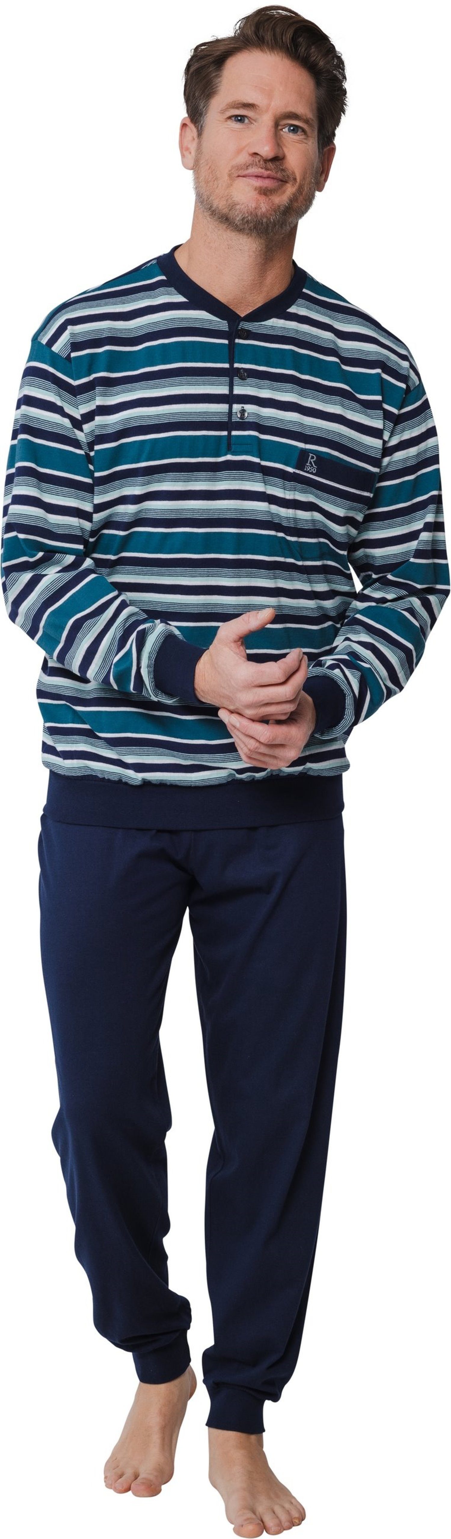 Robson Schlafanzug Herren Pyjama lang (2 günstig online kaufen