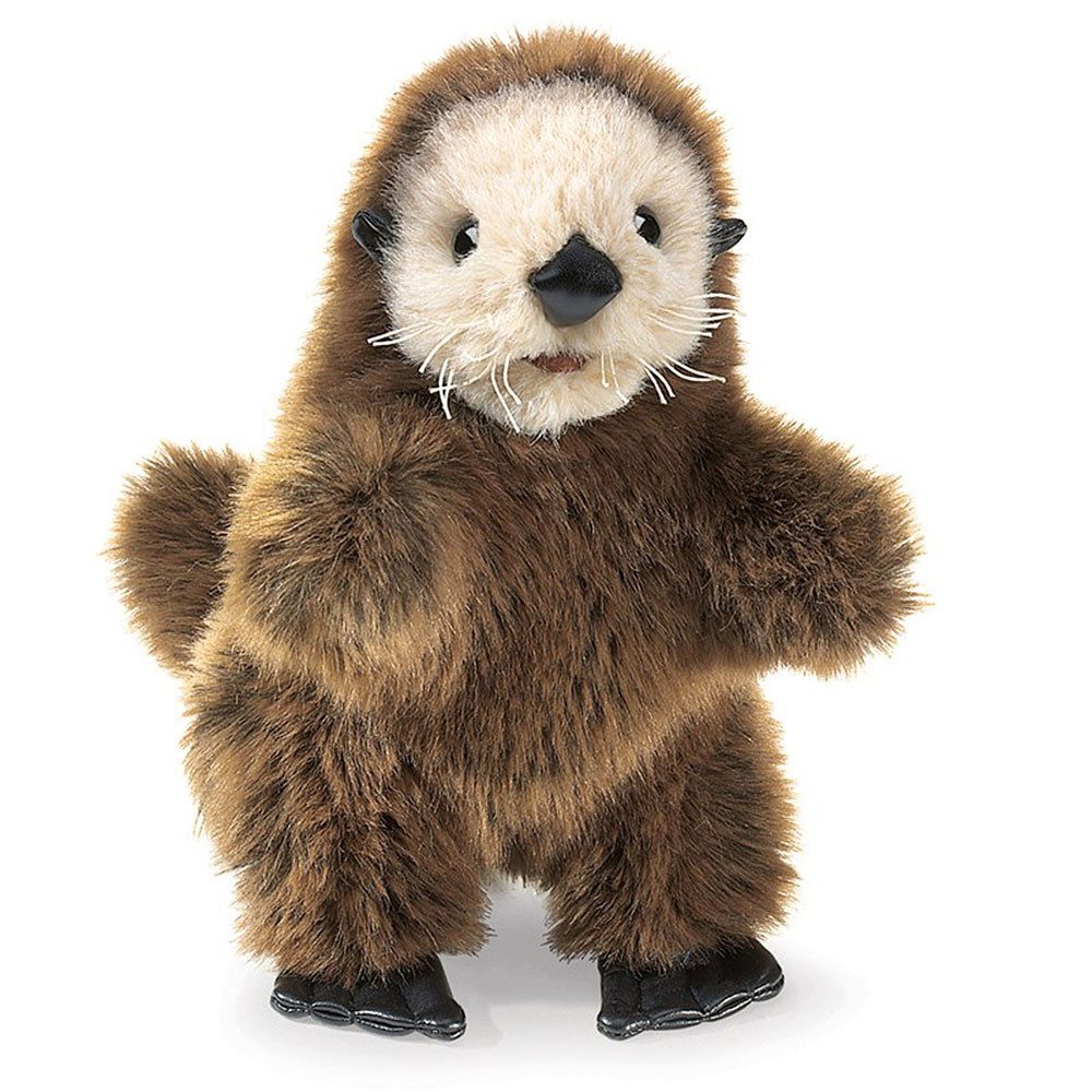 Folkmanis Панч и Джуди Handpuppe Folkmanis Handpuppe Seeotter-Baby 2960 (Packung)