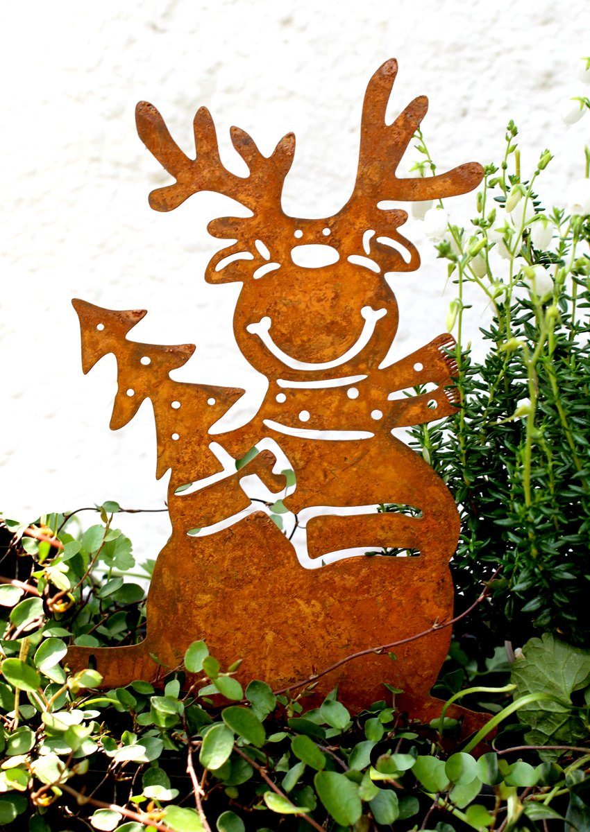 LB H&F Lilienburg Gartenstecker Gartenstecker Elch Beetstecker Hirsch Rostd günstig online kaufen