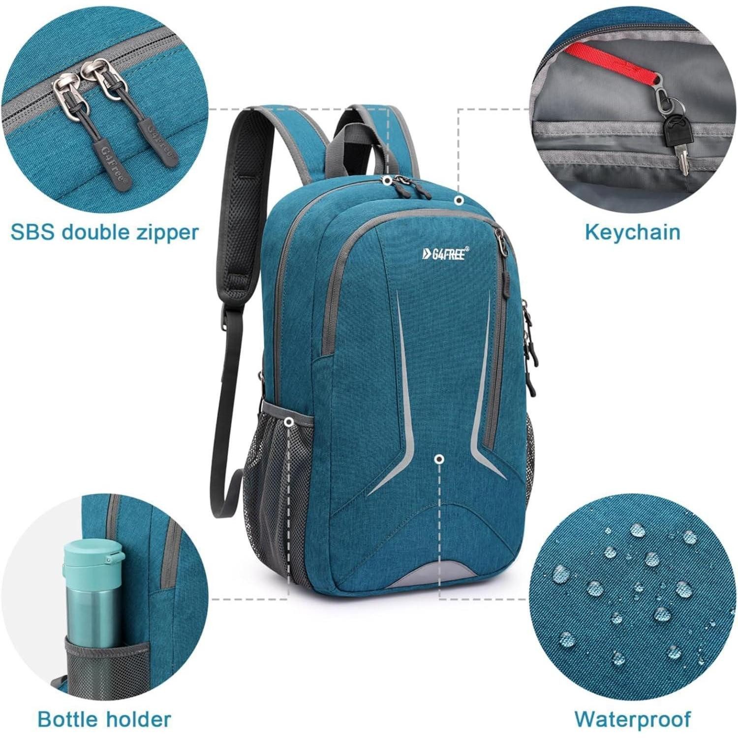 LuxusKollektion Tagesrucksack 16L Kleiner Damen Rucksack Mini Ultraleichter Wasserdichter