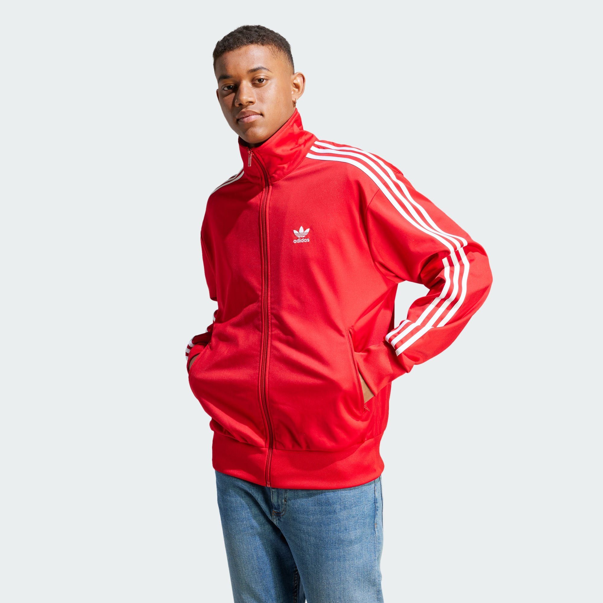 ORIGINALS adidas White ADICOLOR JACKE / Scarlet Originals CLASSICS Better FIREBIRD Trainingsjacke