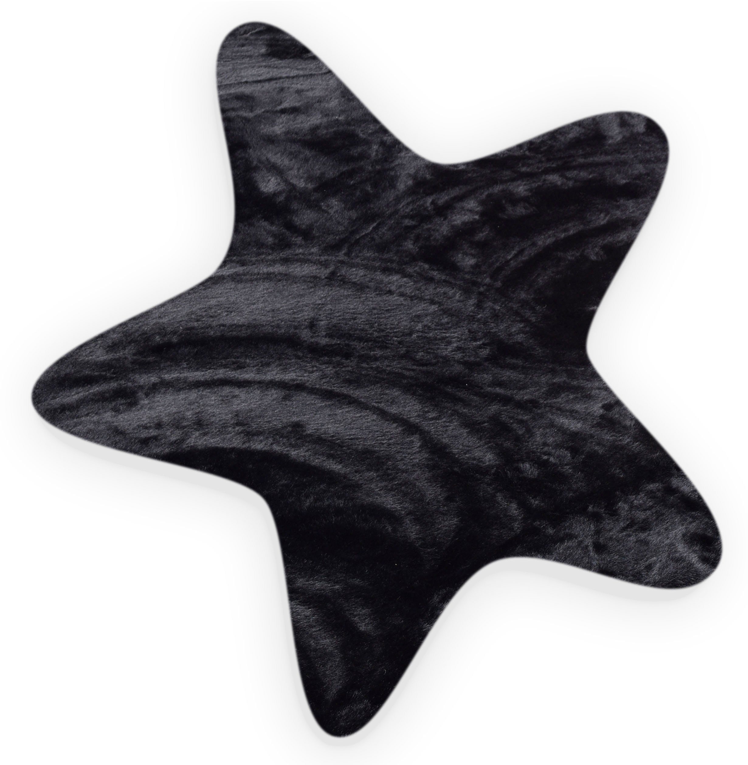Gino Falcone Fellteppich Kuschelteppich Chiara, sternförmig, Höhe: 30 mm, Kunstfell, Kaninchenfell-Haptik, besonders weicher Langflor