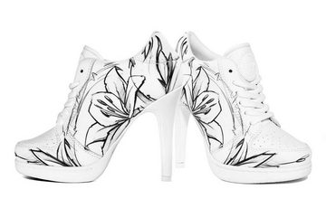 Missy Rockz SKETCH IT No. 3 just white High-Heel-Stiefelette Absatzhöhe: 8,5 cm