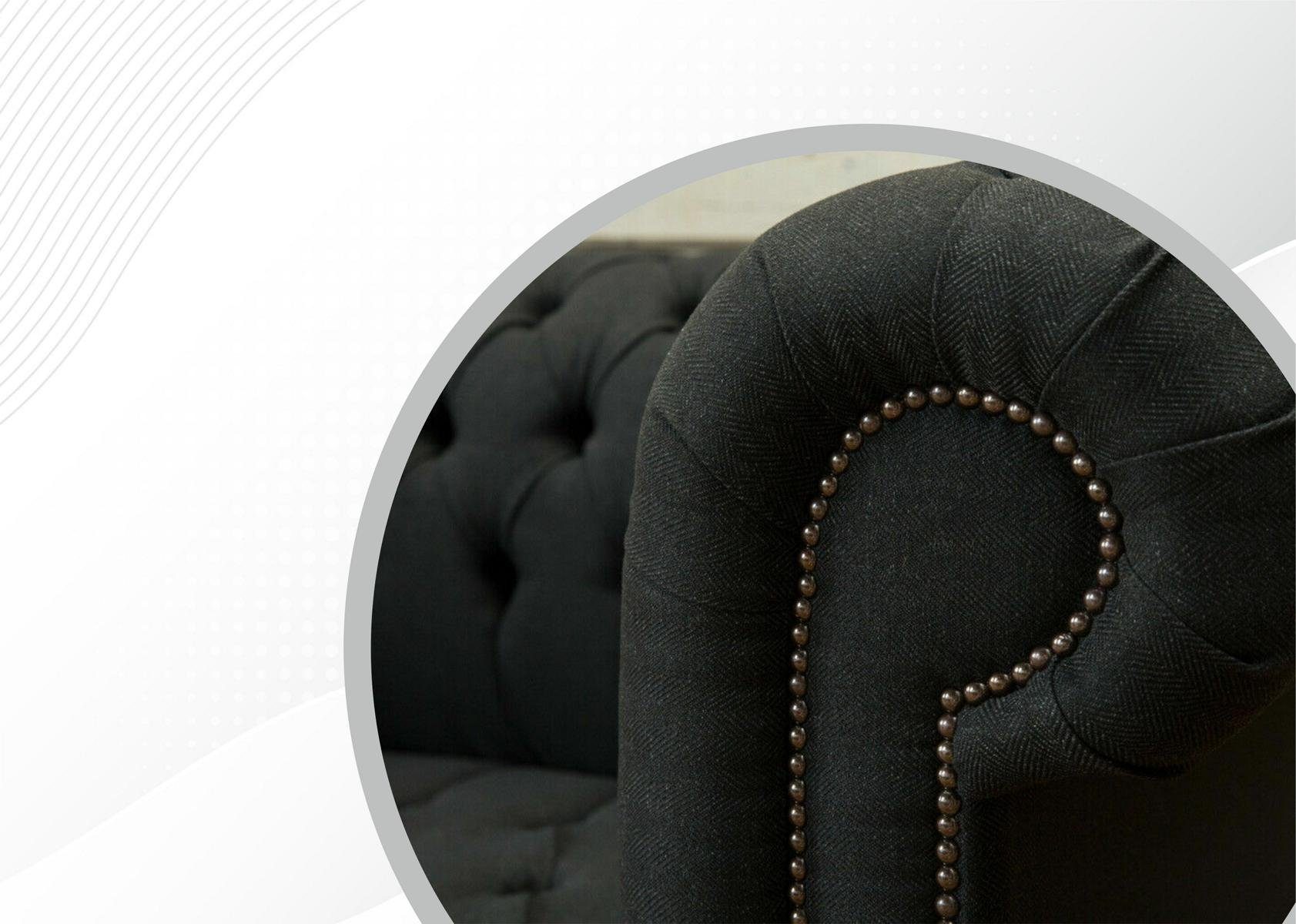 Couch Design Sitzer JVmoebel Chesterfield Chesterfield-Sofa, Sofa cm 197 3