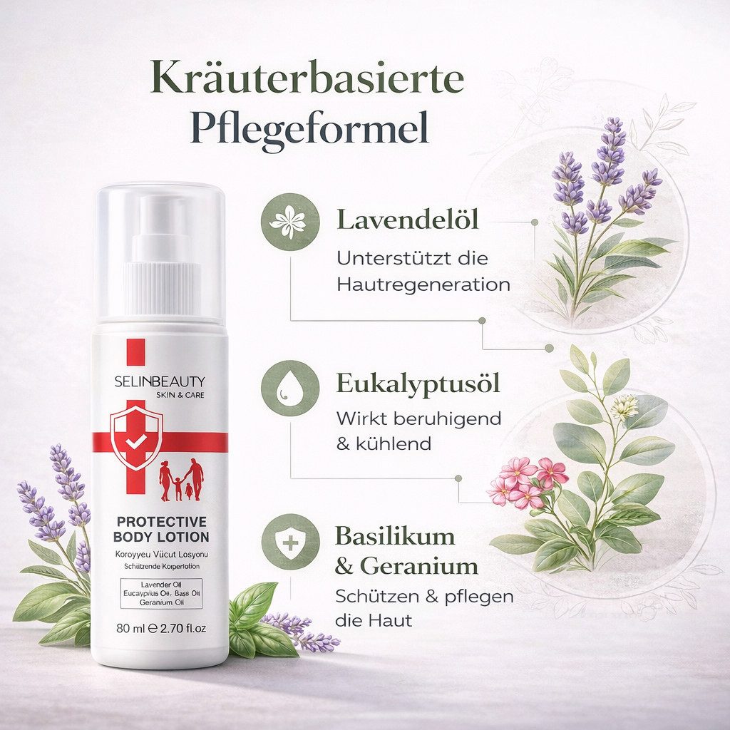 Selin Beauty Hautcreme Skin & Care, Schützende Körperlotion 80ml