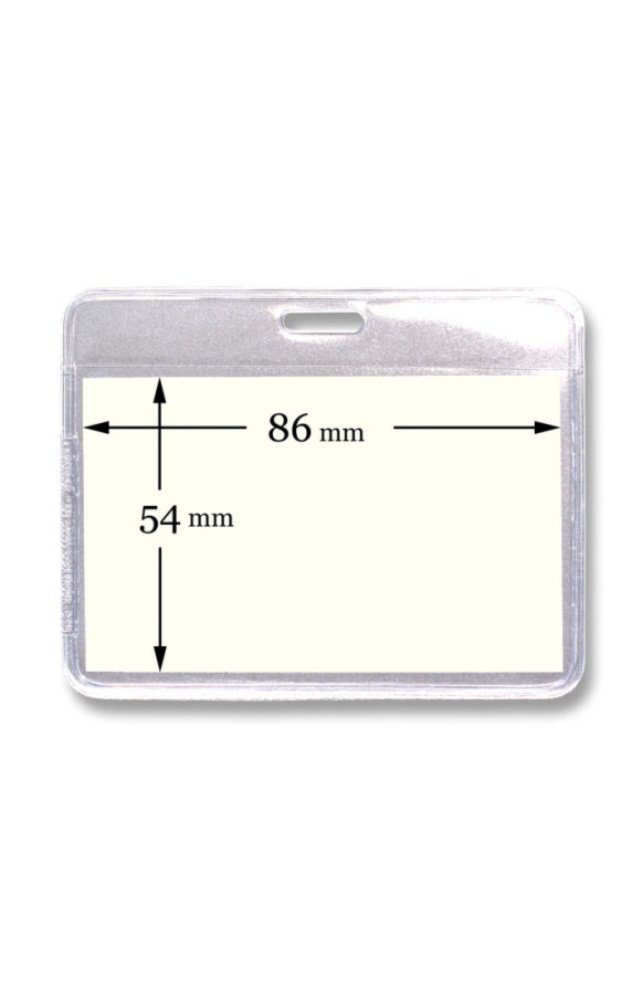 Schlüsselanhänger Ausweishülle 54 mm x 86 mm, aus PVC