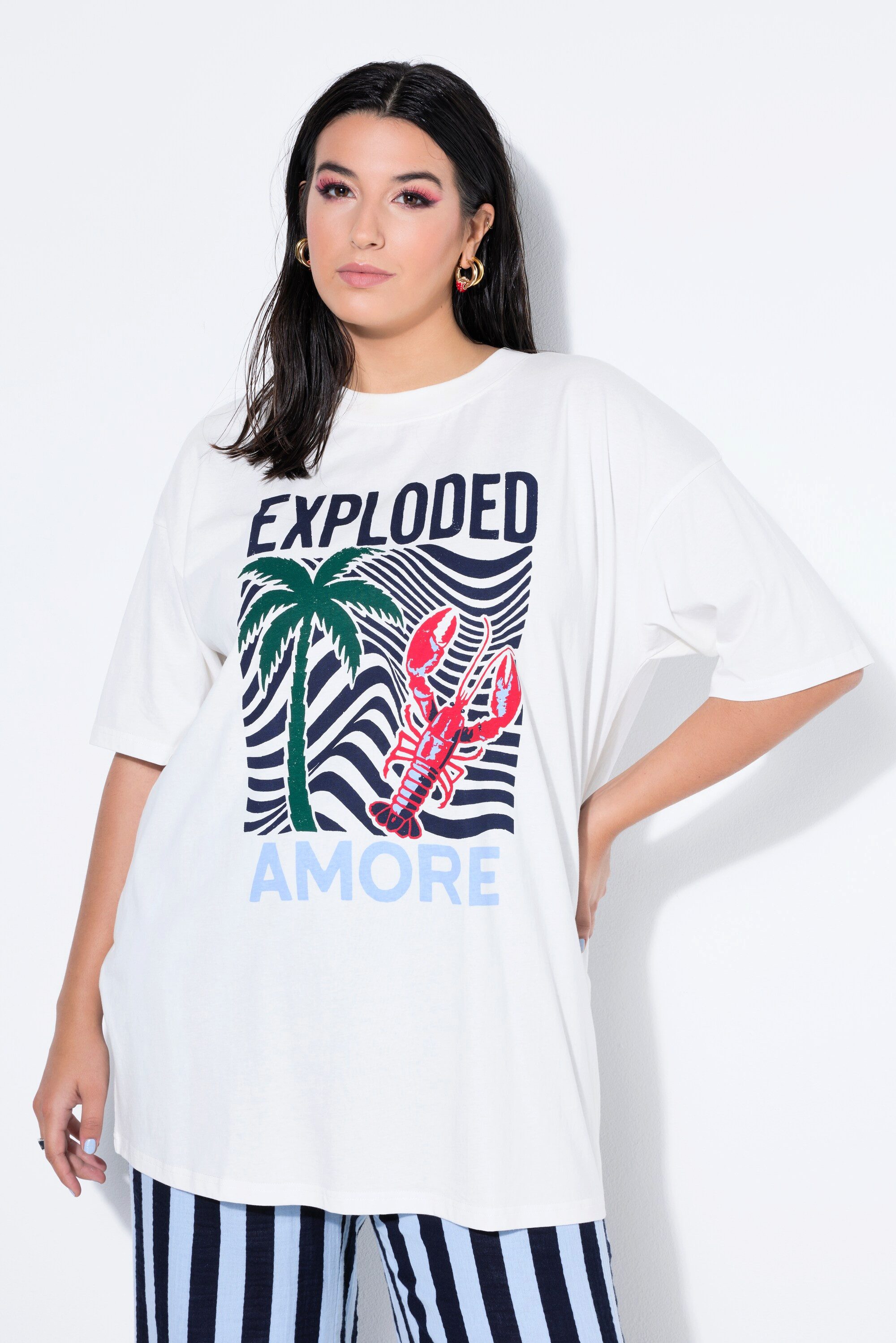 Studio Untold T-Shirt T-Shirt oversized moderner XL Print günstig online kaufen