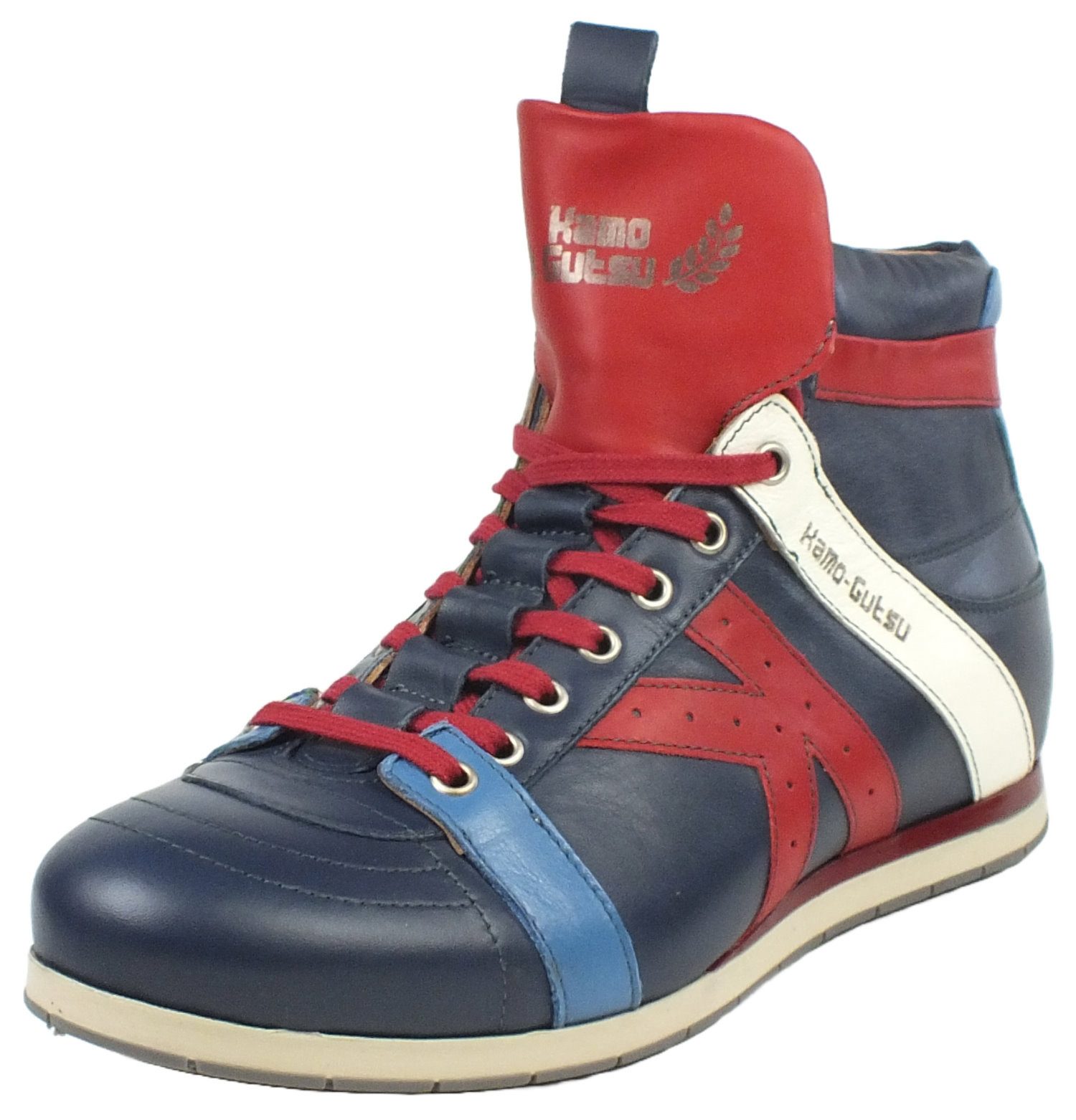 Kamo-Gutsu Herren Leder Halbschuhe Sneaker Wechselfussbett