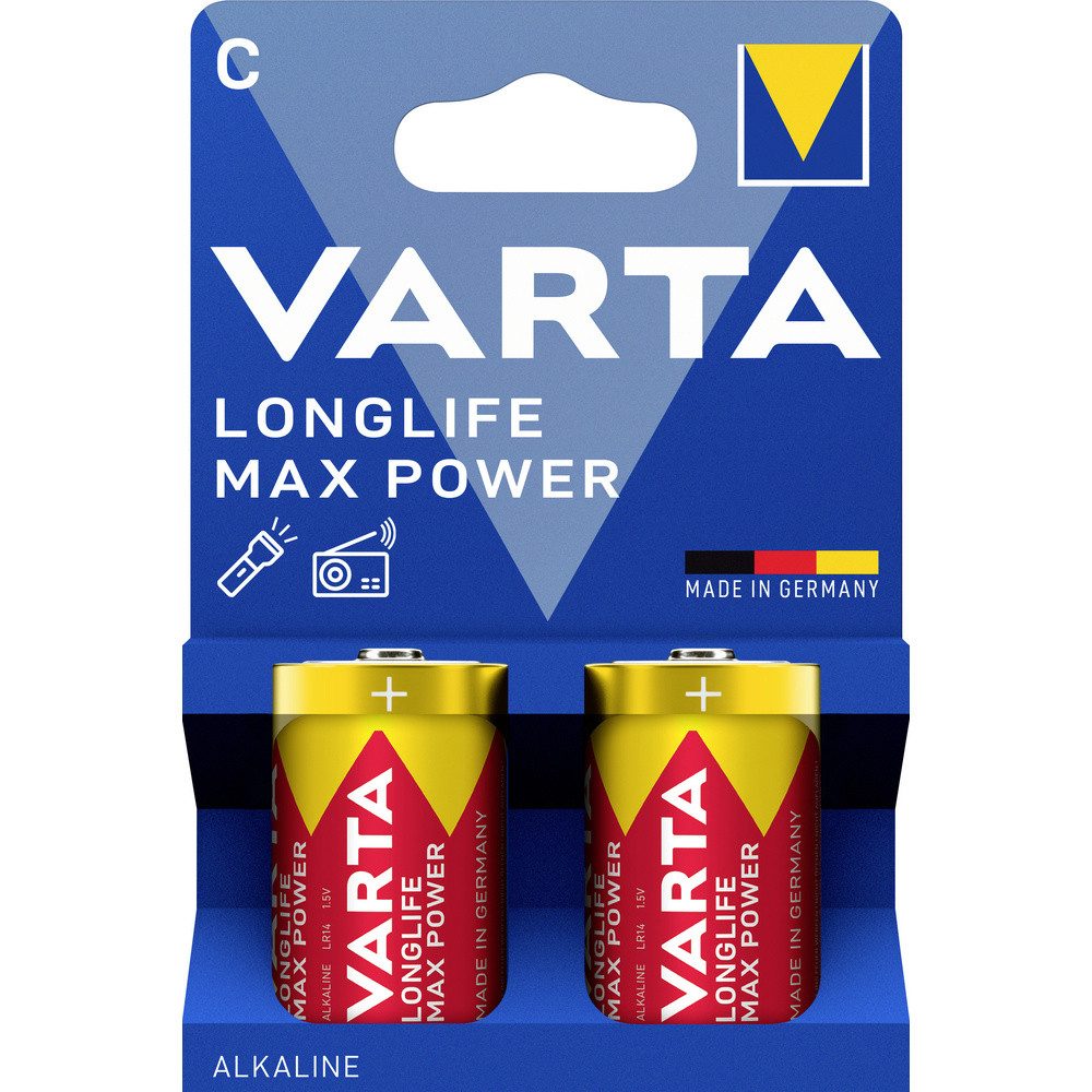 VARTA Varta VARTA Longlife Max Power C Blister 2 Baby (C)-Batterie Alkali-Ma Batterie von Varta