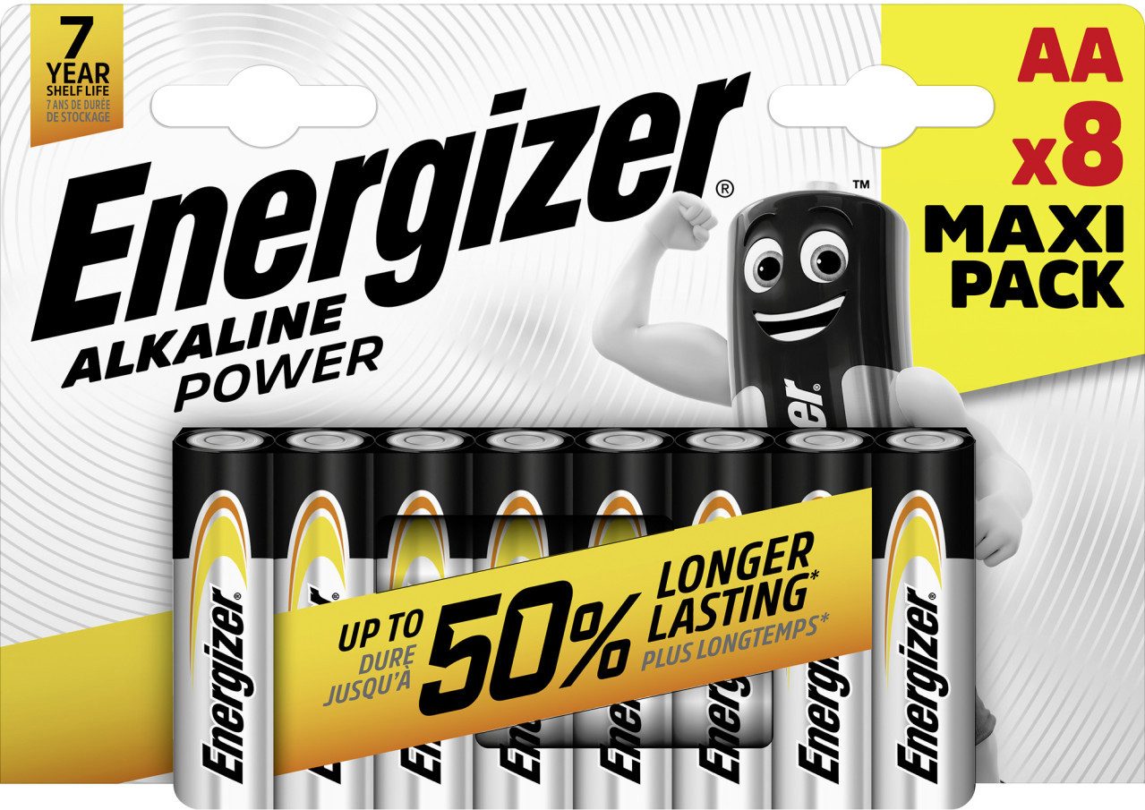 Energizer Energizer Power Alkaline Mignon AA 1,5 V, 8er Pack Batterie