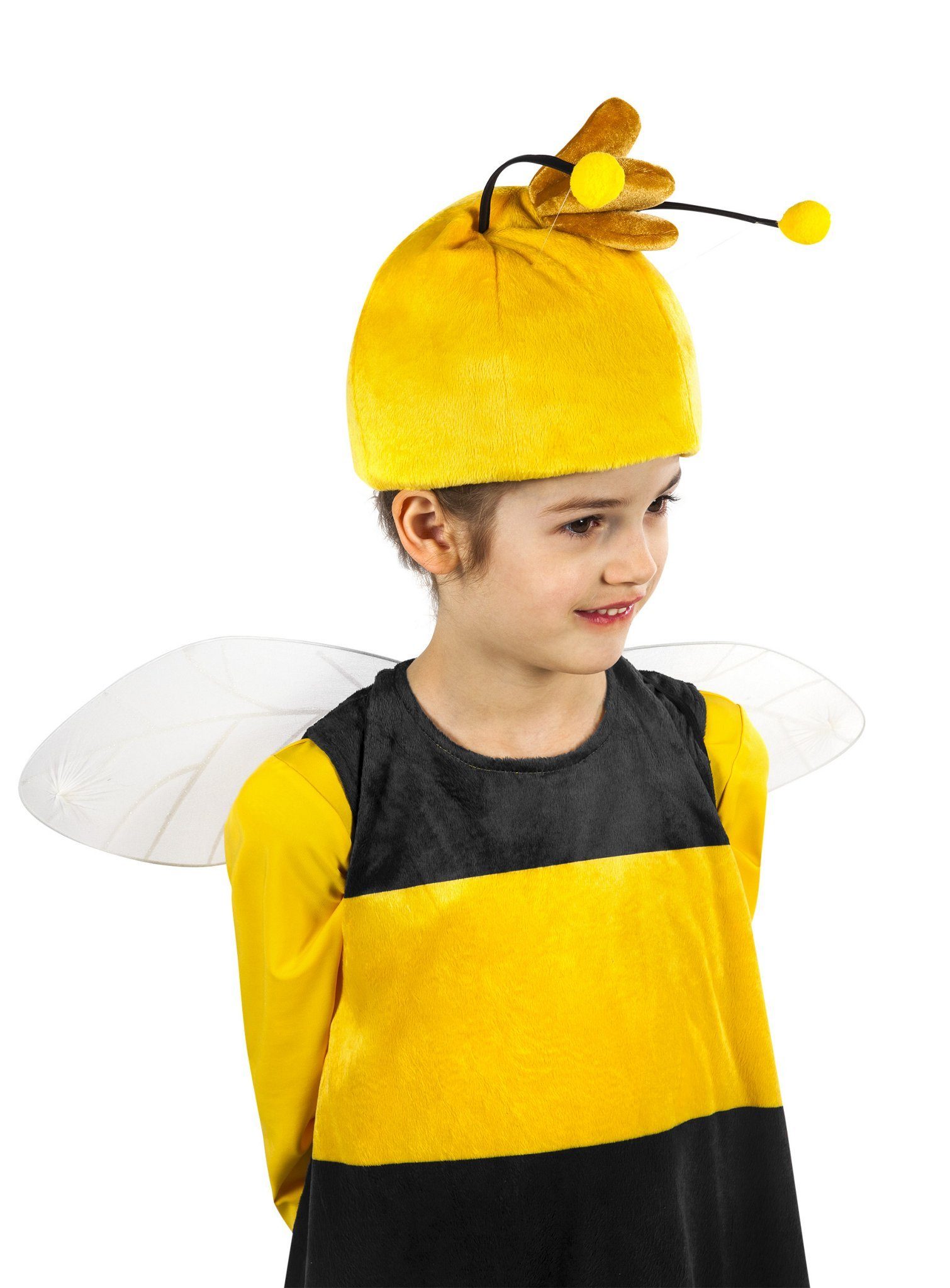 Maskworld Kostüm-Flügel Biene Maja Kinder Kostüm Flügel Fasching Karneval, Ein Flügelpaar mit elastischen Bändern - passt für Willi und Biene