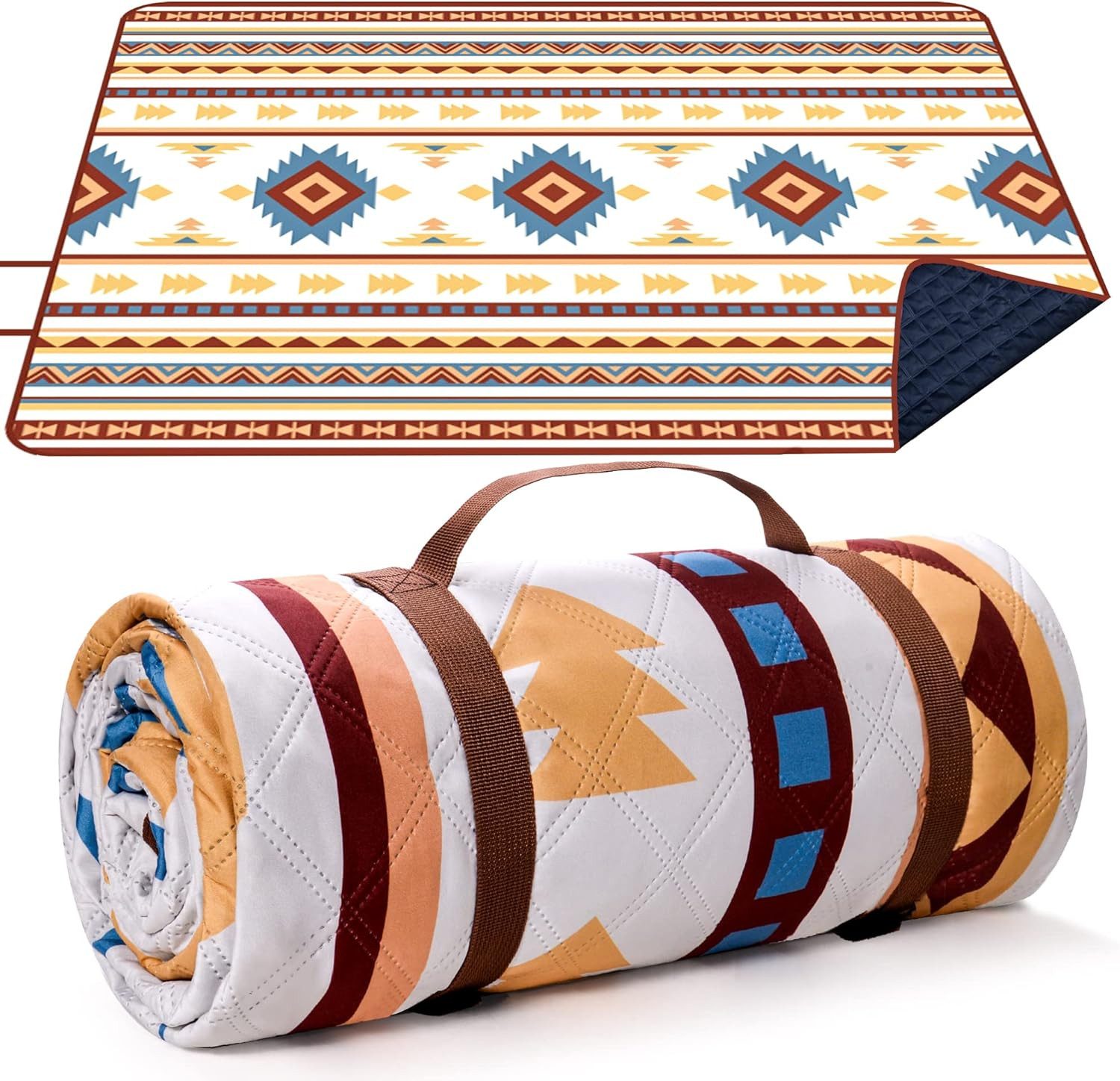 Picknickdecke 200x300 cm wasserdichte Picknickdecke faltbar mit Griff, FELIXLEO