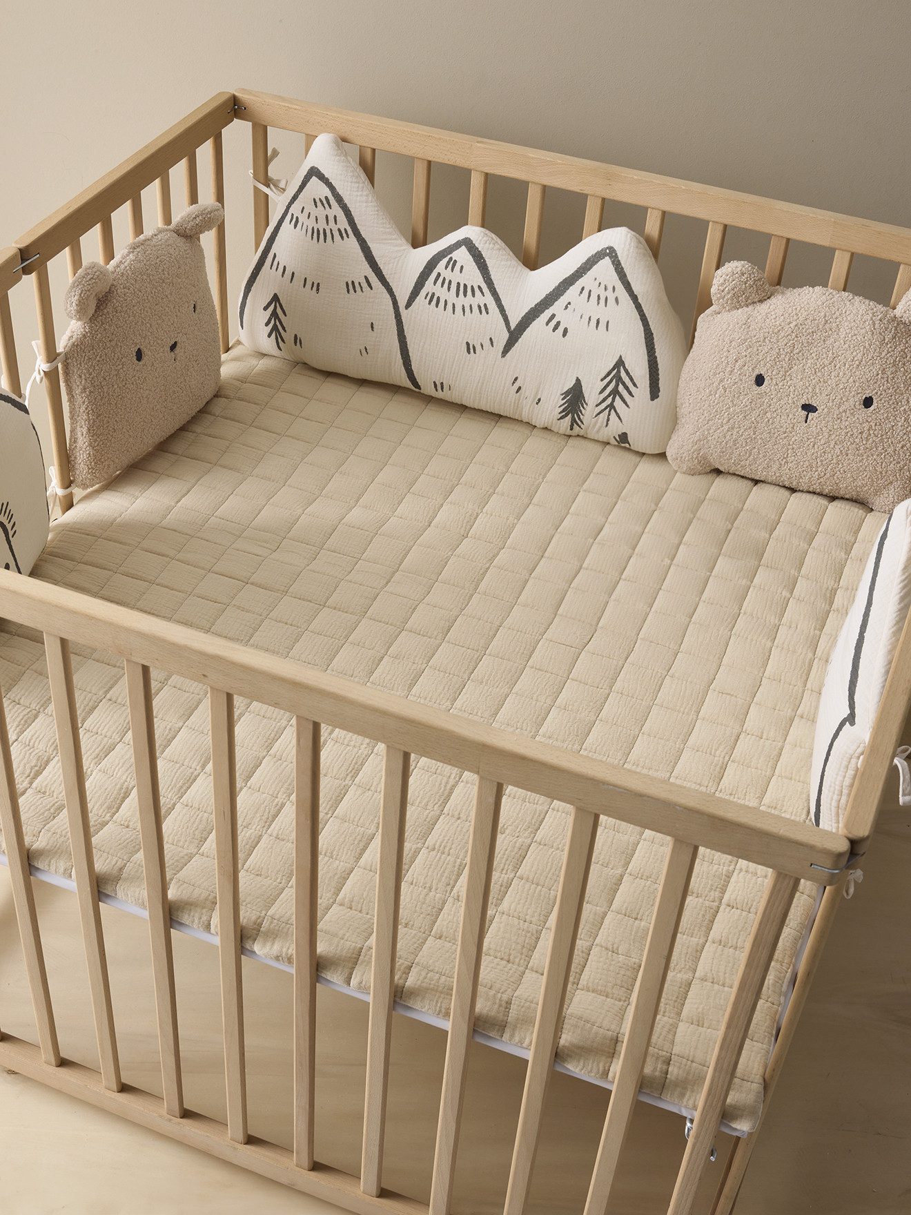 vertbaudet Bettumrandung Baby Bettumrandung/Laufgitterpolster HYGGE, Höhe 30 mm